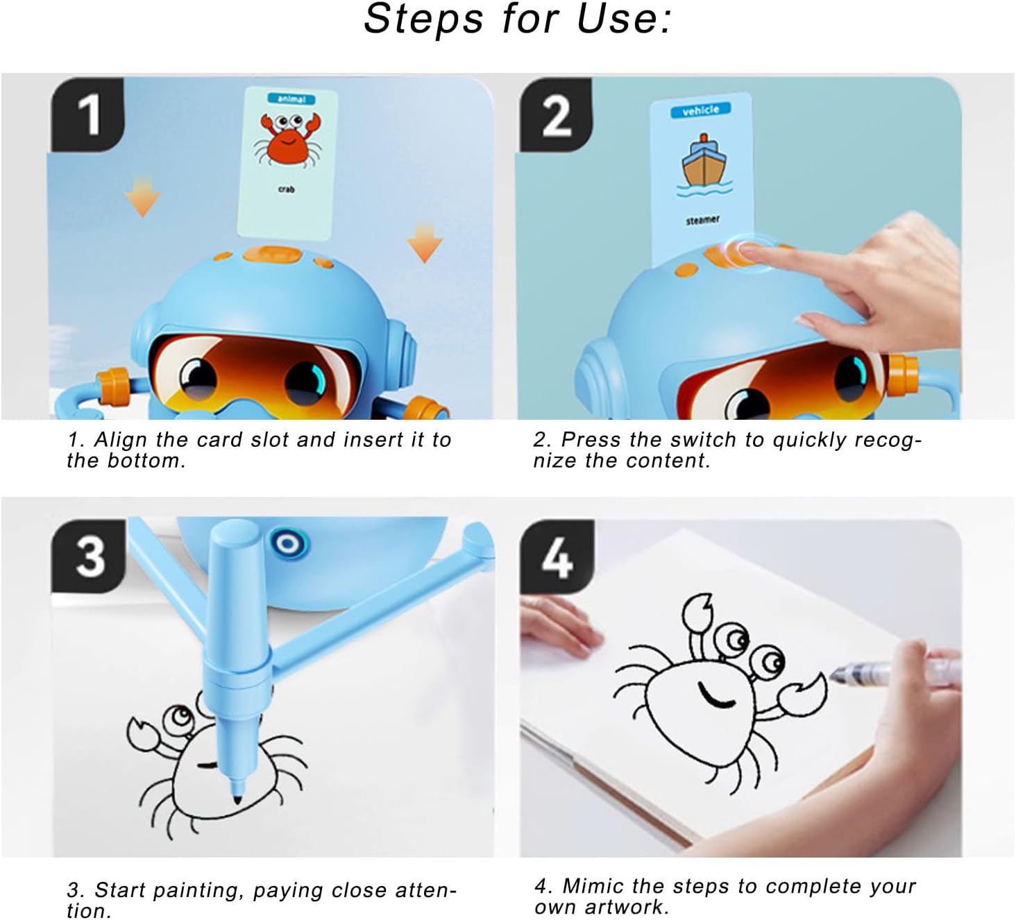 Pongnas Robot Disegno Automatico Educativo Interattivo - immagine 4