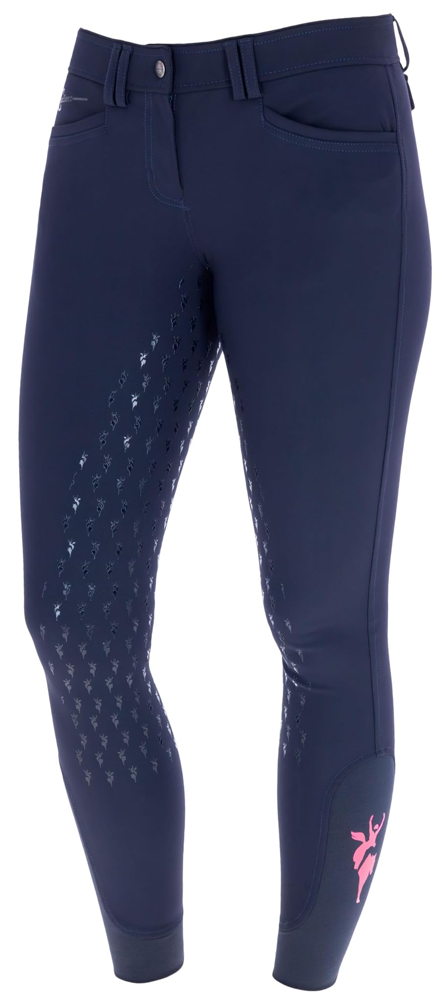 Covalliero Pant equit Janne x PinkRibbon Fullgrip, Dark Navy, t. 46