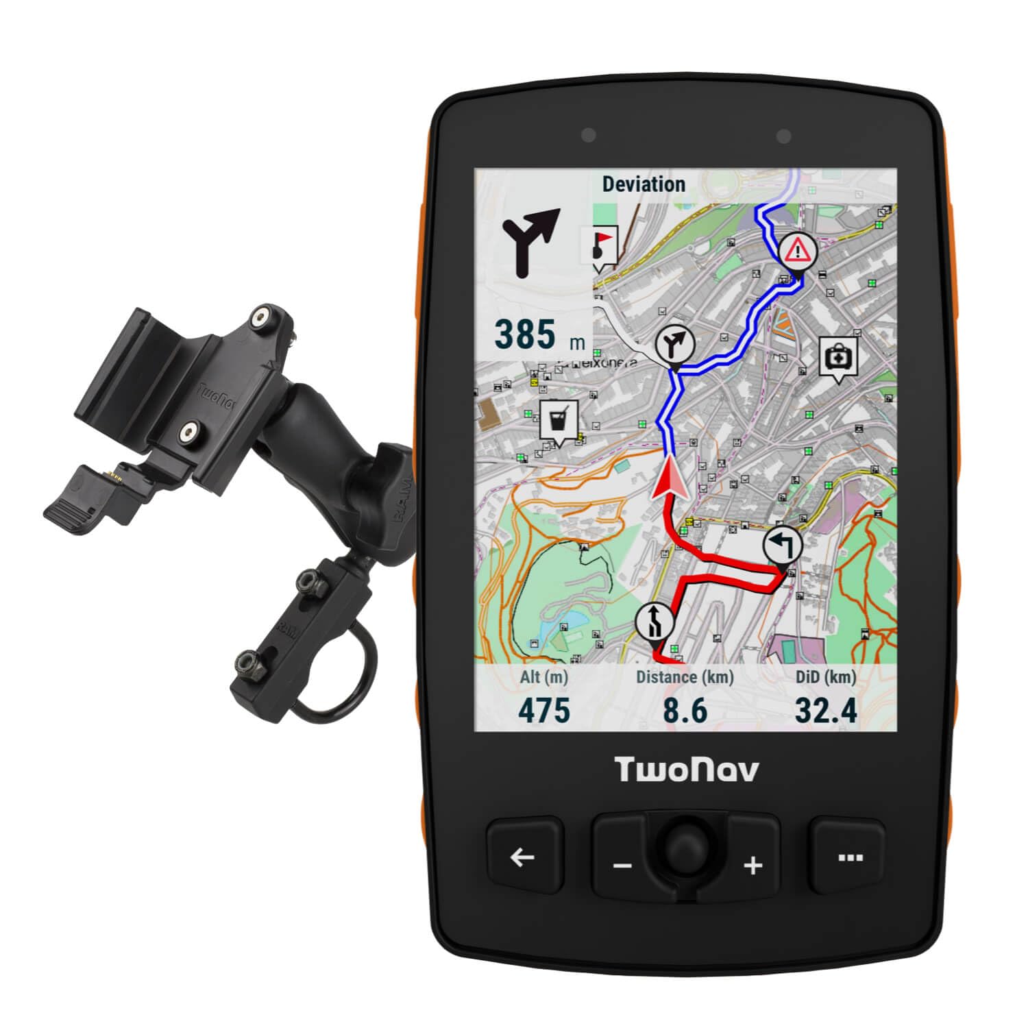 Twonav Aventura 2 Plus Motor (32 GB) - GPS Arancione