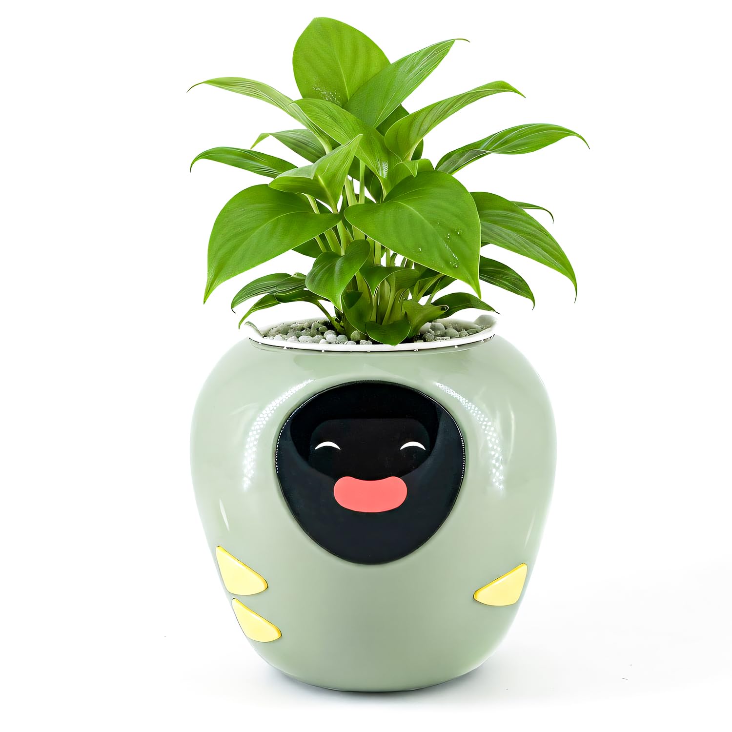 Plantbot Smart Flower Pot Robot con AI, Green