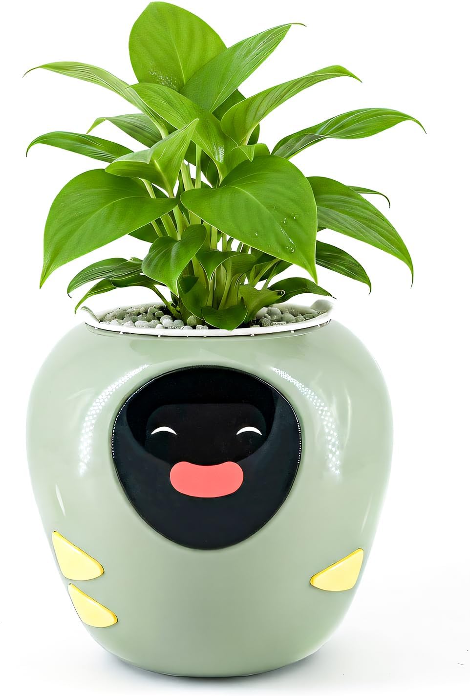 Plantbot Smart Flower Pot Robot con AI, Green - immagine 1