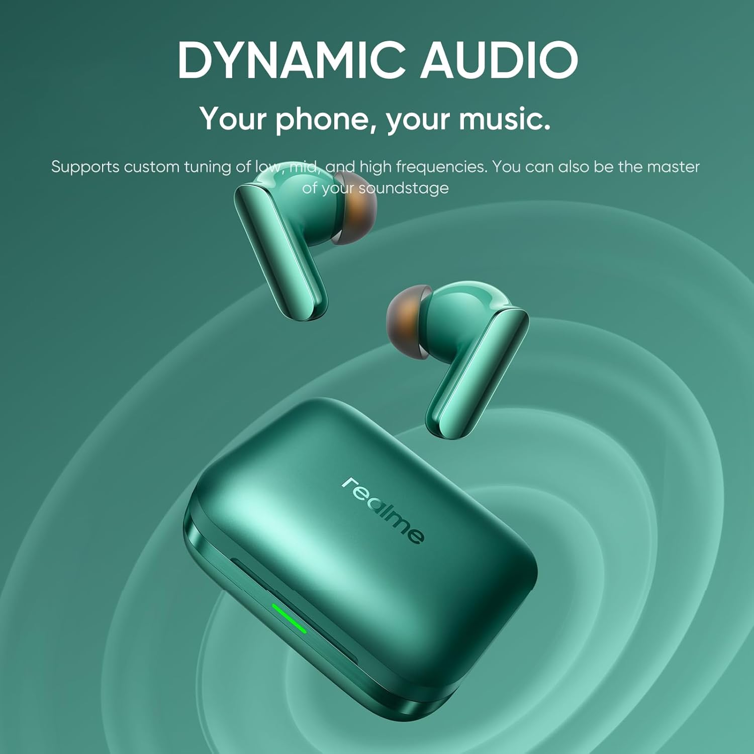 Realme Buds Air 7 Pro Cuffie Wireless 53dB ANC, Nero - immagine 6