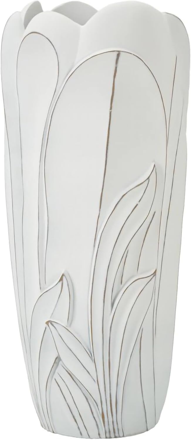 Dmora Vaso Paraguay - Complemento d'Arredo, Bianco - immagine 2