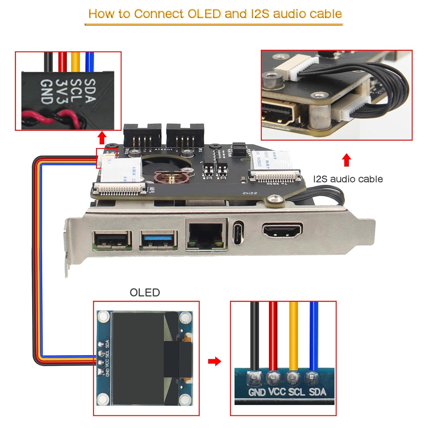 Geekworm KVM-A8 PCIe Version for Raspberry Pi 4 Model B KVM over IP - immagine 7