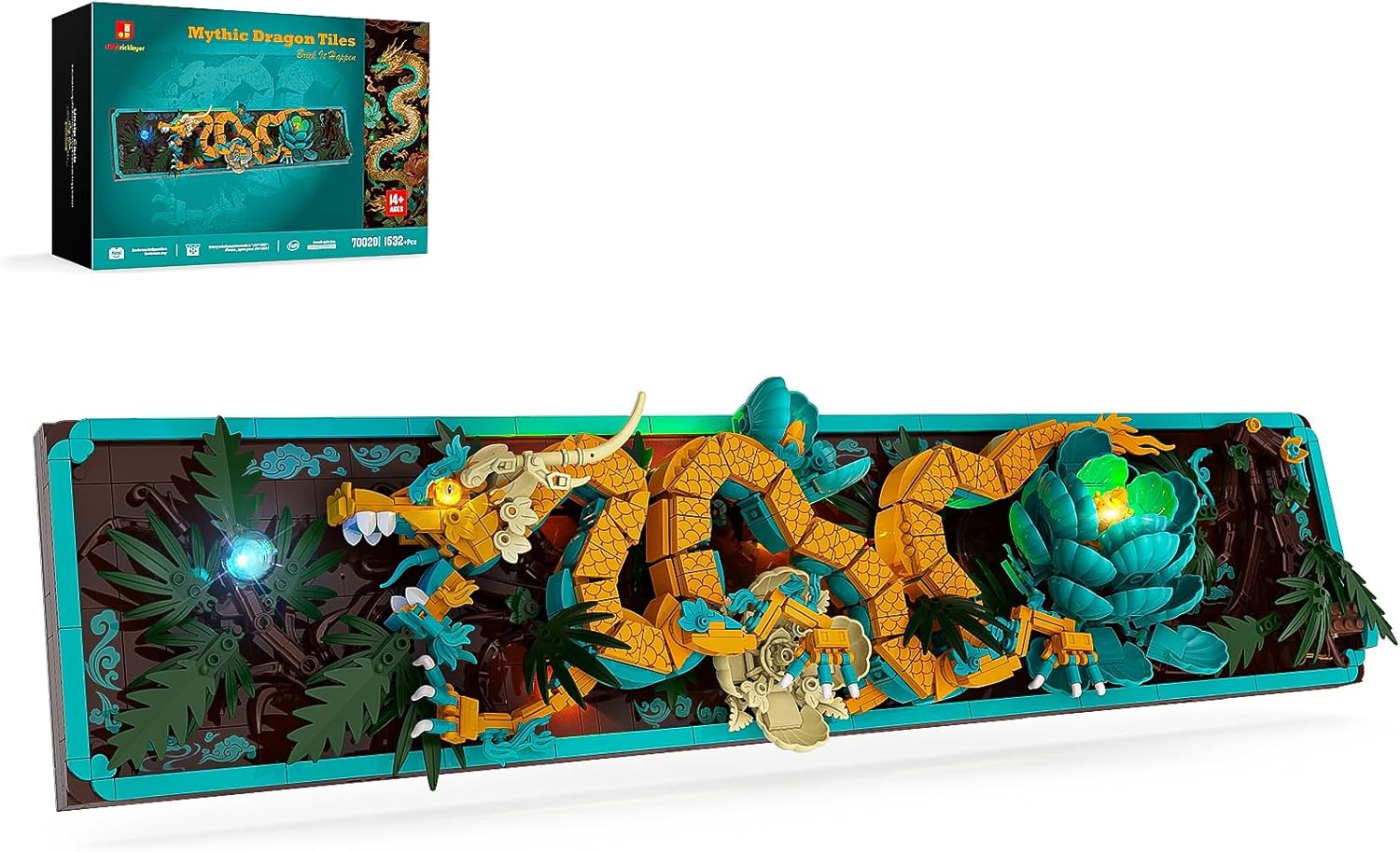 JMBricklayer Mythic Dragon Tiles 70020 - Set di mattoncini - immagine 1