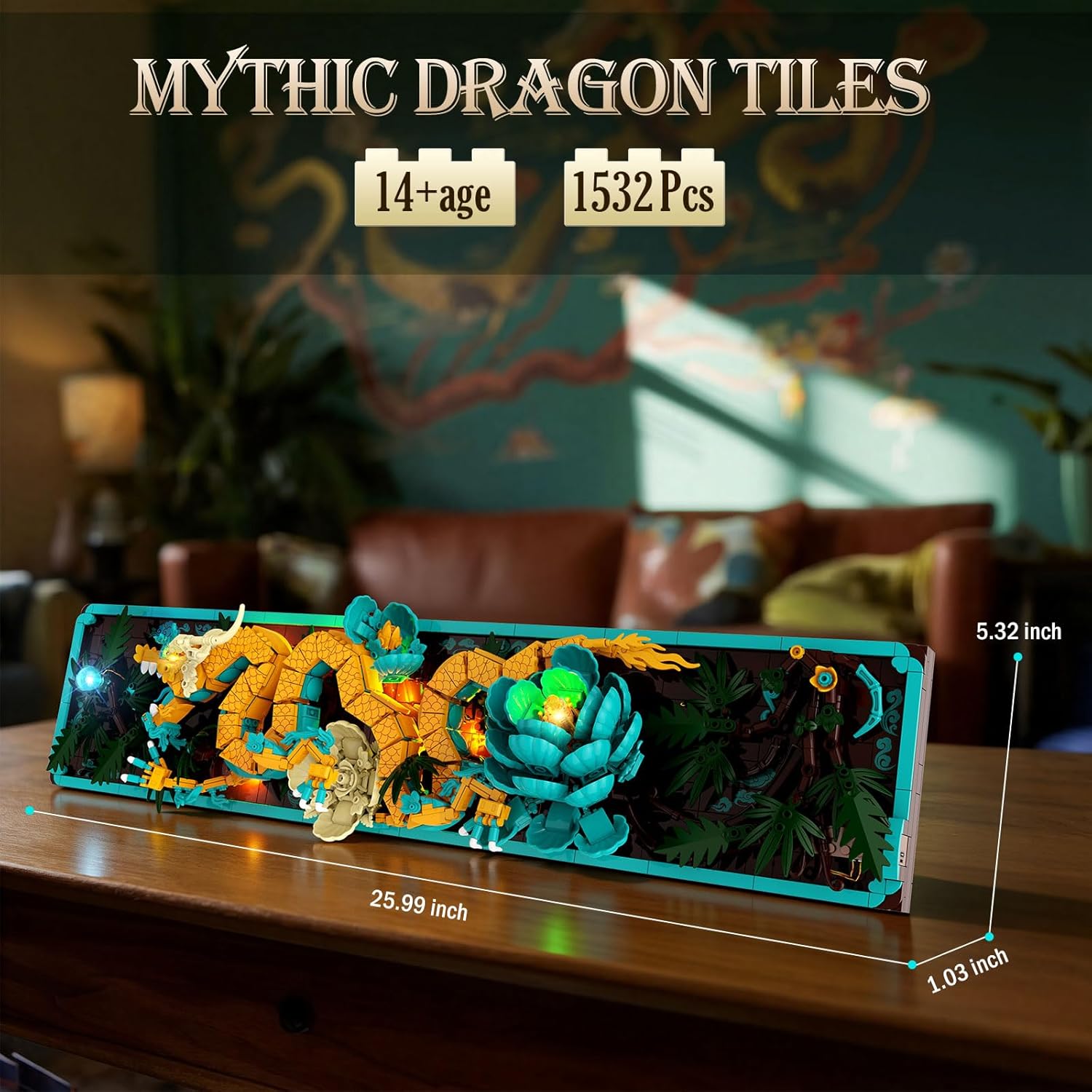 JMBricklayer Mythic Dragon Tiles 70020 - Set di mattoncini - immagine 2