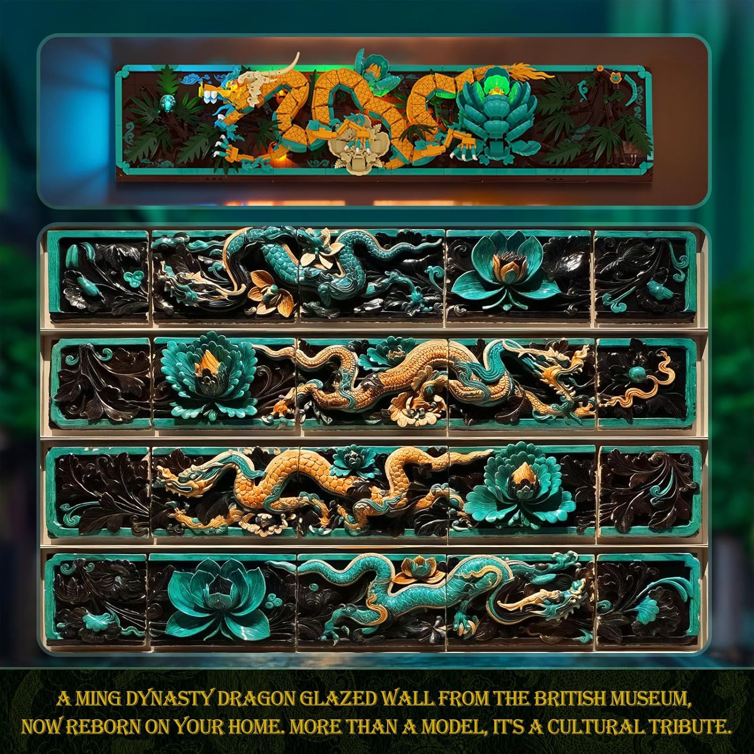 JMBricklayer Mythic Dragon Tiles 70020 - Set di mattoncini - immagine 3