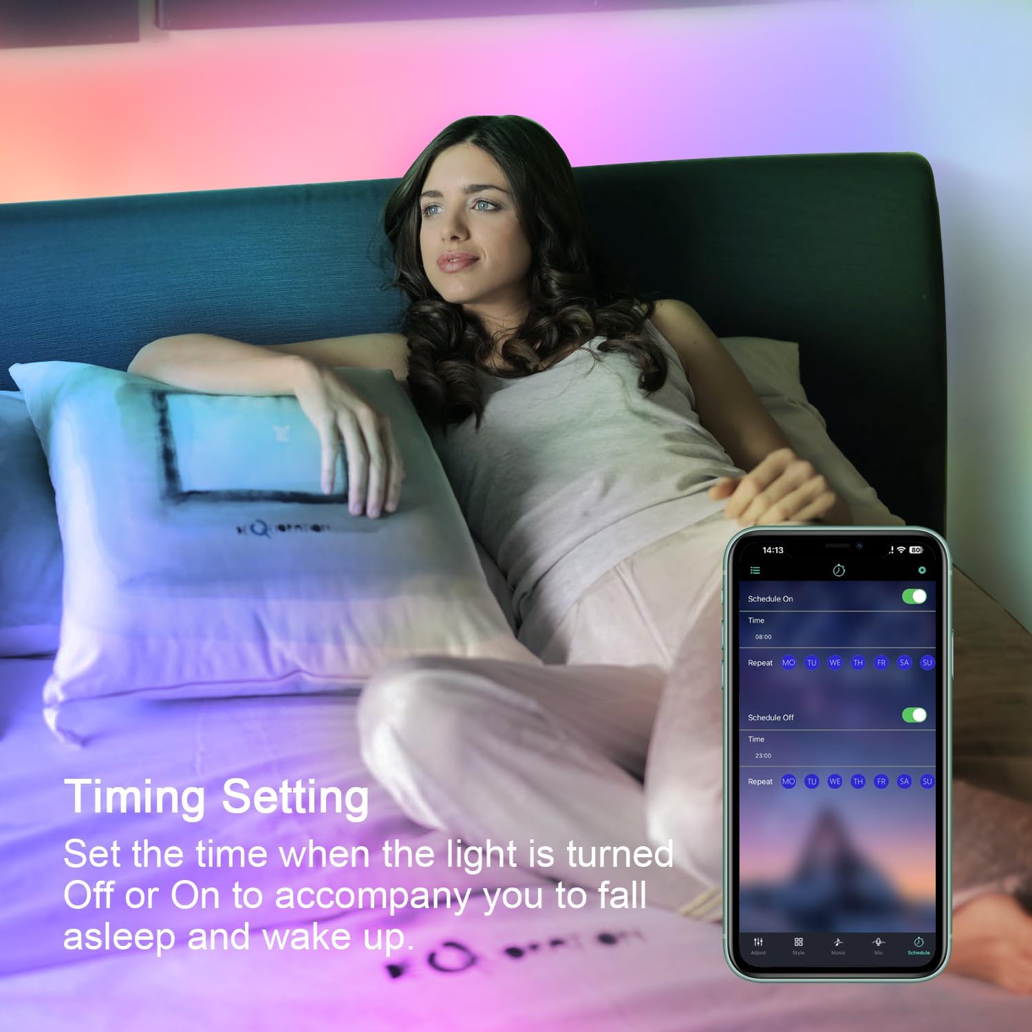 Anmossi Striscia LED RGB 10 Metri con Bluetooth - immagine 4