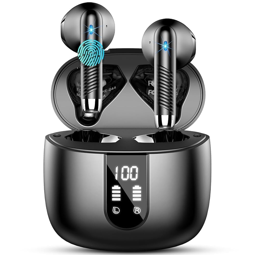 Drsaec Cuffie Bluetooth 5.4, auricolari in-ear senza fili, Bluetooth LT54