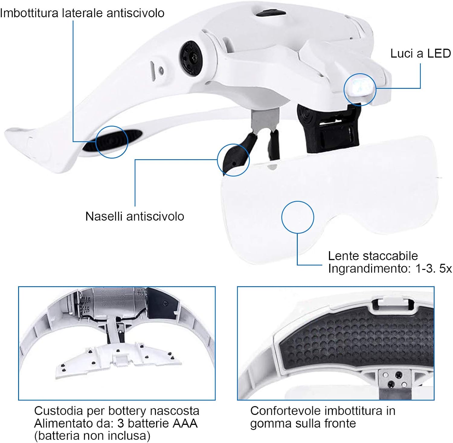 Lente Ingrandimento con Luce per Modellismo - immagine 7