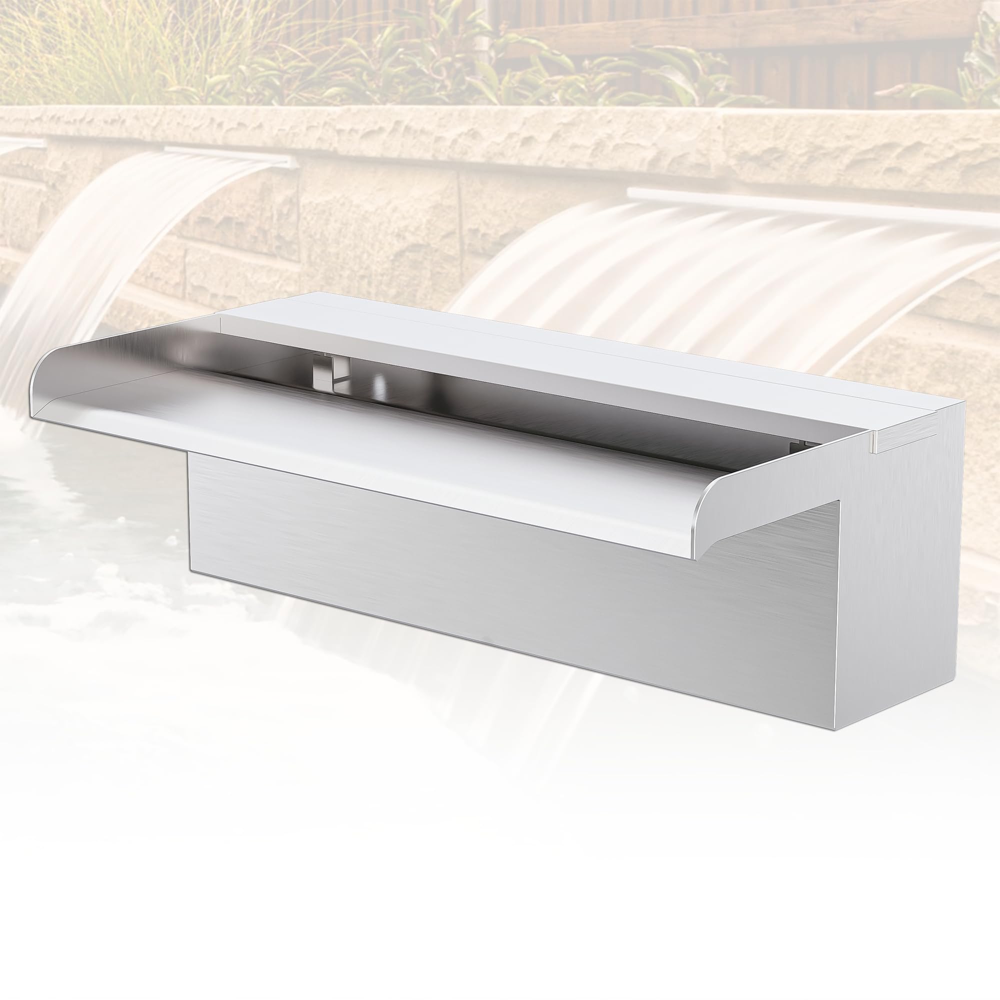 Kit Cascata Piscina Laghetto in Acciaio Inossidabile