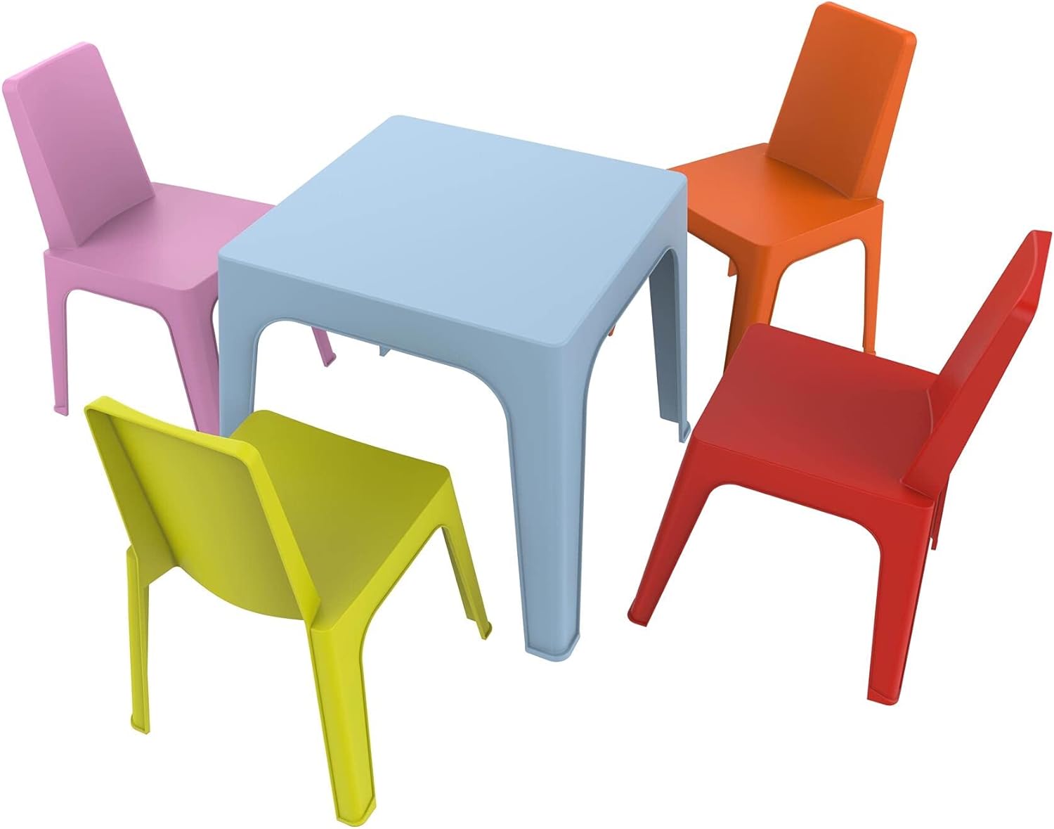 resol Cris Set per Bambini - 1 Tavolo e 4 Sedie, Multicolore - immagine 1