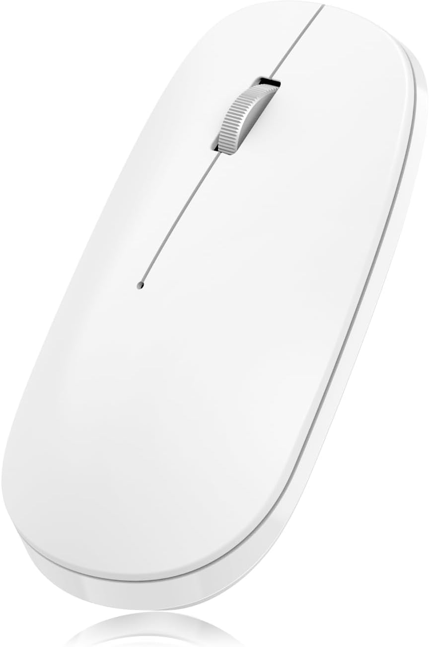 Omoton Mouse Bluetooth Wireless, Bianco - immagine 1