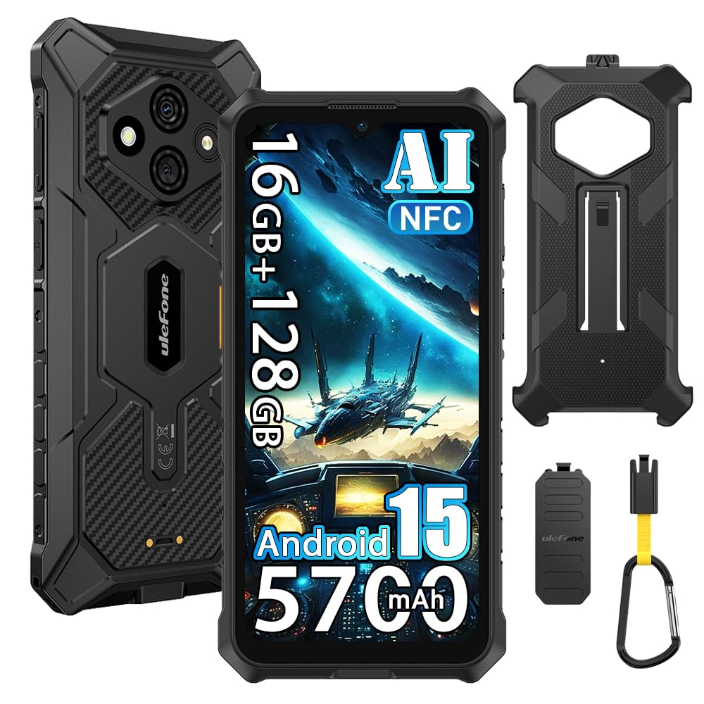 Ulefone RugKing 3 Pro - Smartphone Rugged Android 15, Nero