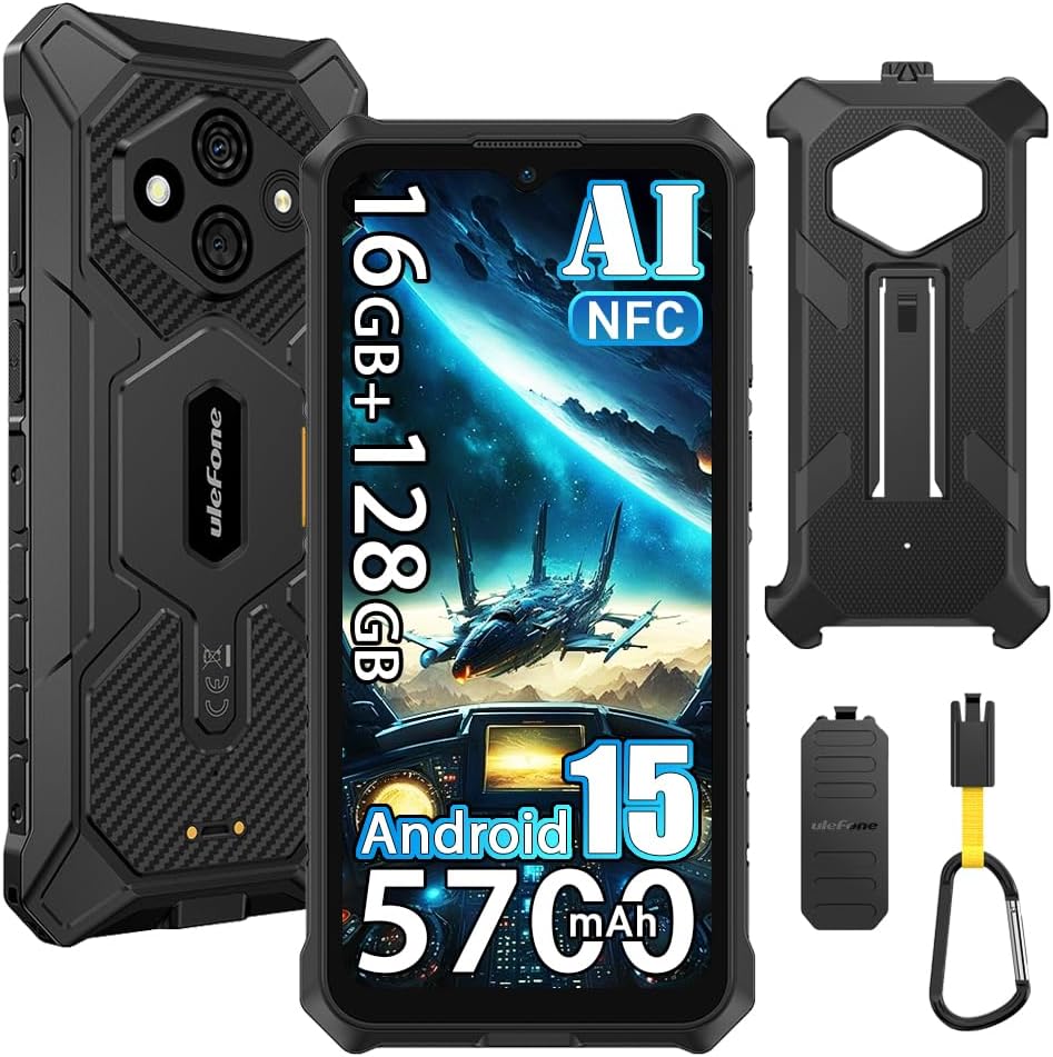 Ulefone RugKing 3 Pro - Smartphone Rugged Android 15, Nero - immagine 1