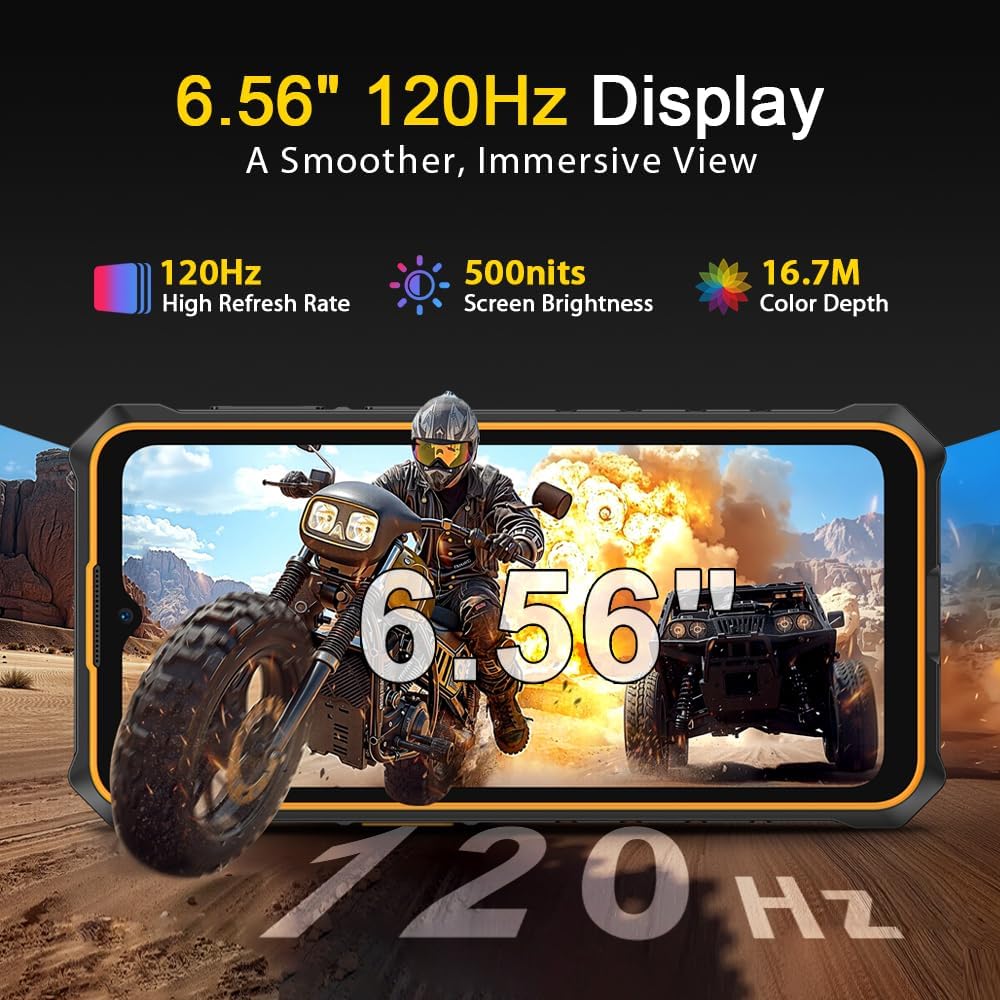 Ulefone RugKing 3 Pro - Smartphone Rugged Android 15, Nero - immagine 4