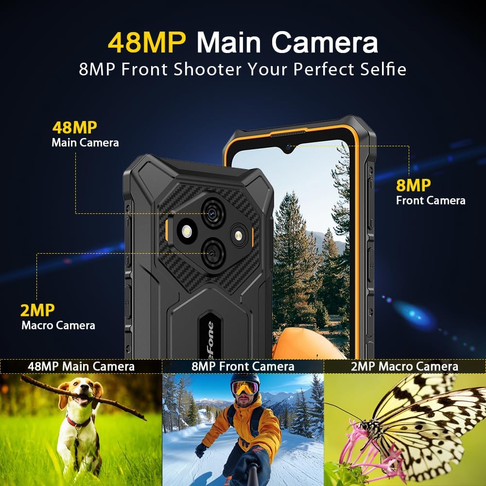 Ulefone RugKing 3 Pro - Smartphone Rugged Android 15, Nero - immagine 5