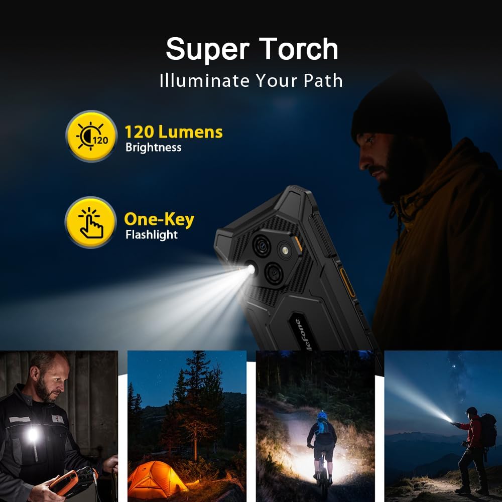 Ulefone RugKing 3 Pro - Smartphone Rugged Android 15, Nero - immagine 7