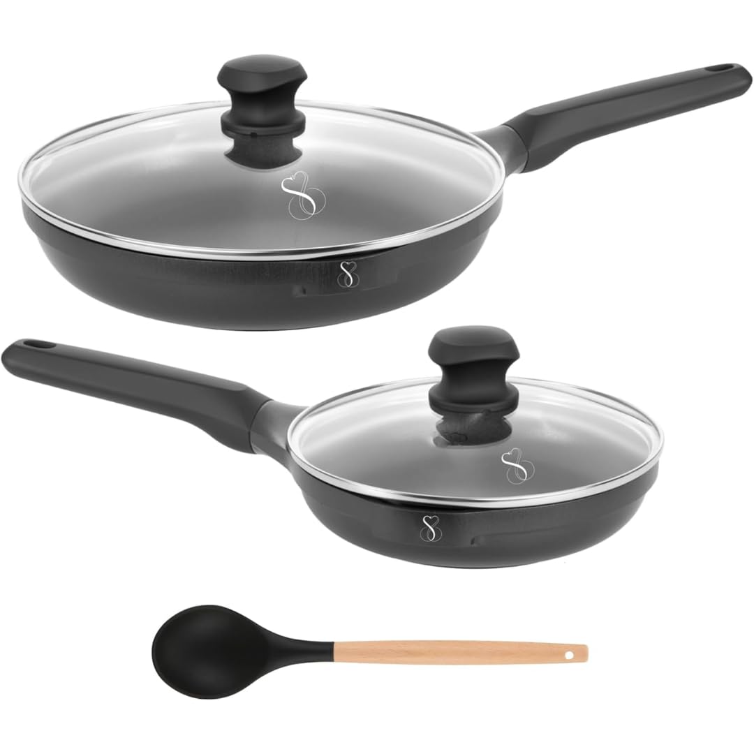 Stone&stone Set 2 Padelle Antiaderenti 24cm 28cm