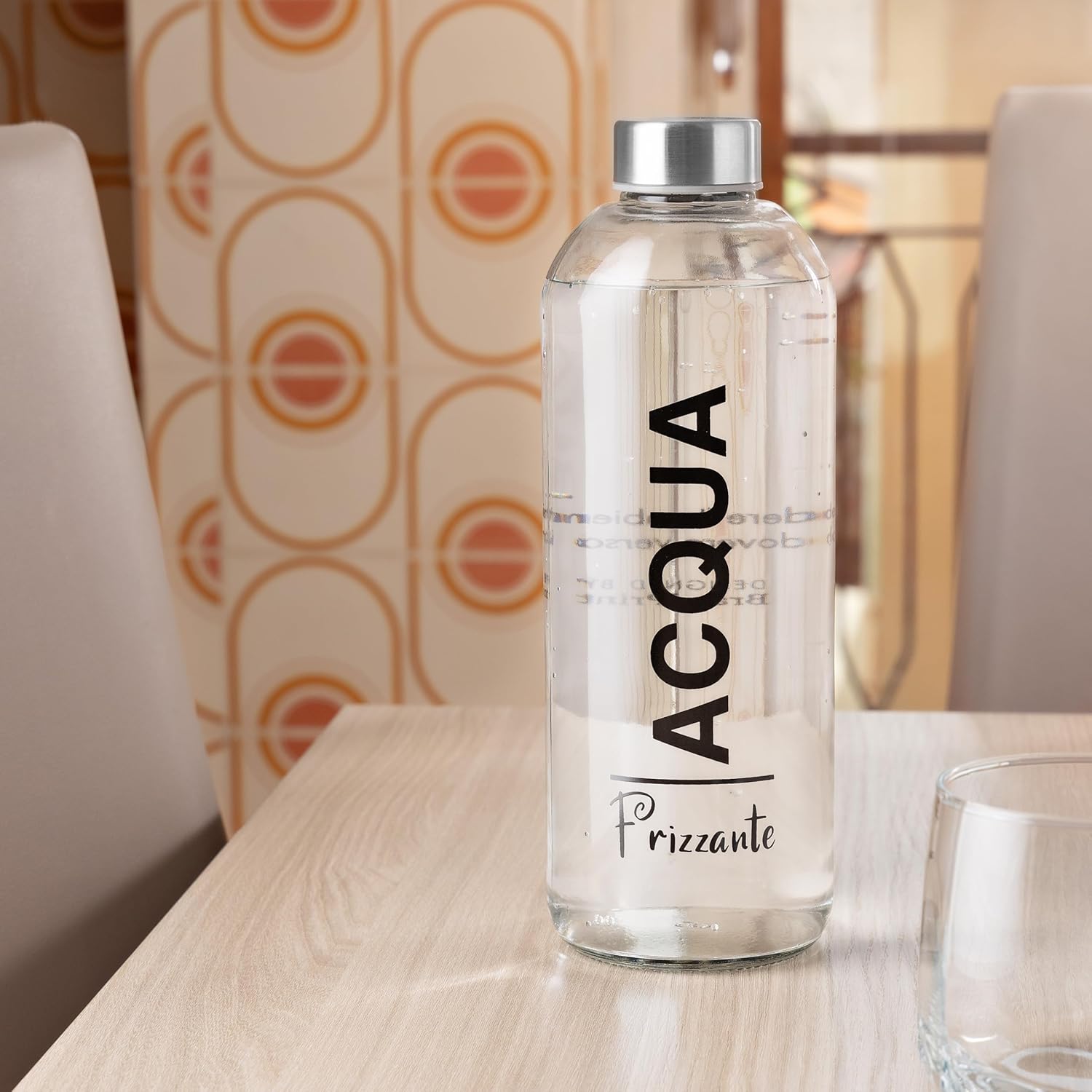 Brandprint Set 4 Bottiglie Vetro EOS 1 Litro Serigrafate - immagine 3