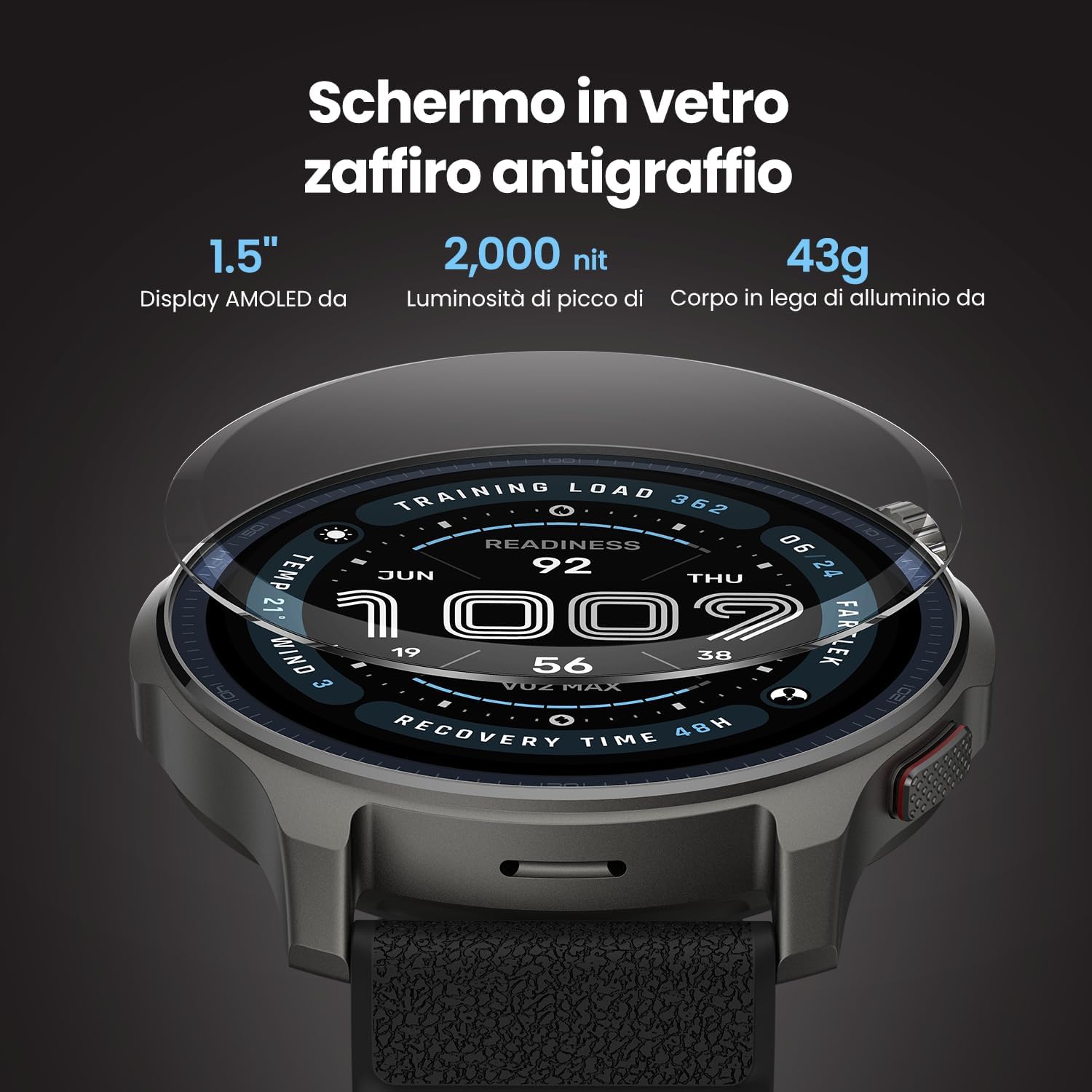 Amazfit Balance 2 Smartwatch 47mm AMOLED 1.5" - immagine 3