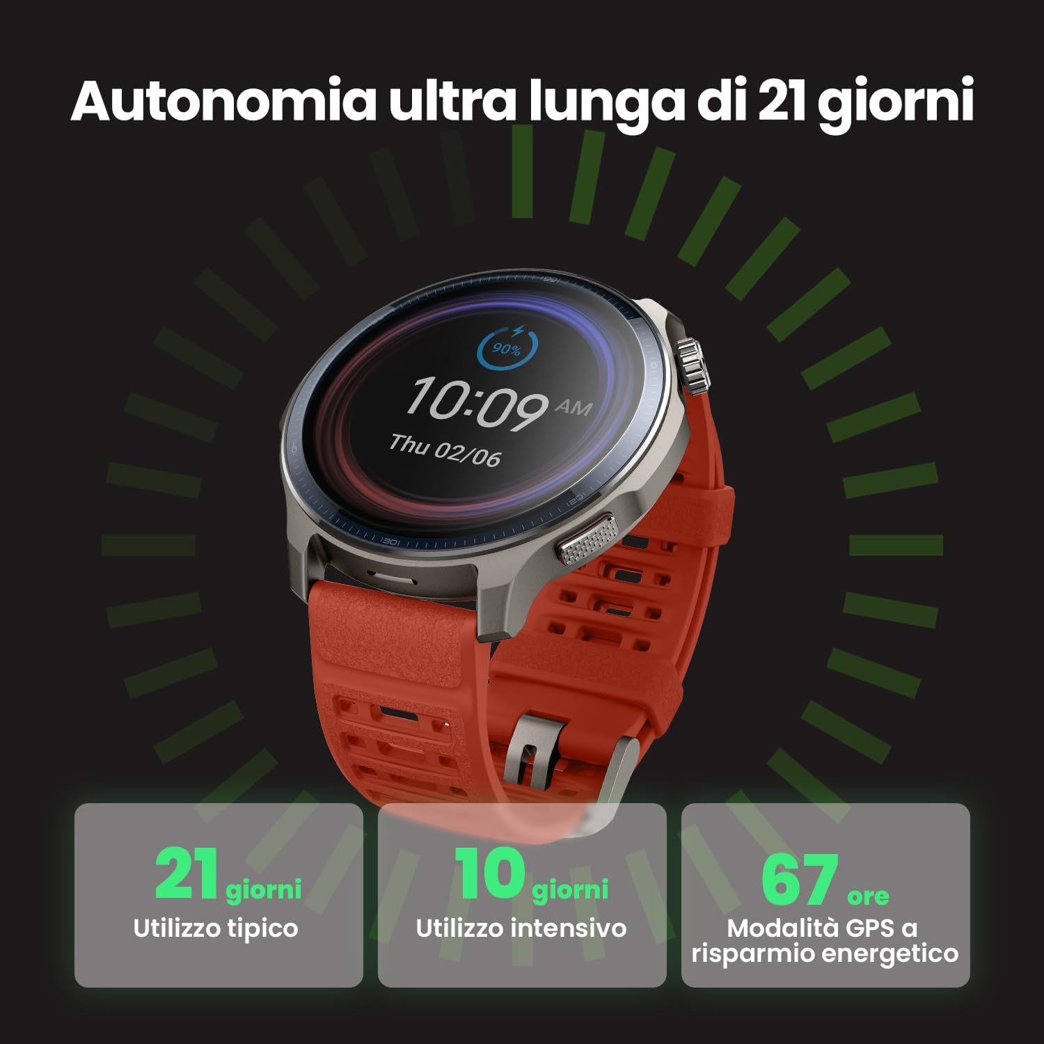 Amazfit Balance 2 Smartwatch 47mm AMOLED 1.5" - immagine 7