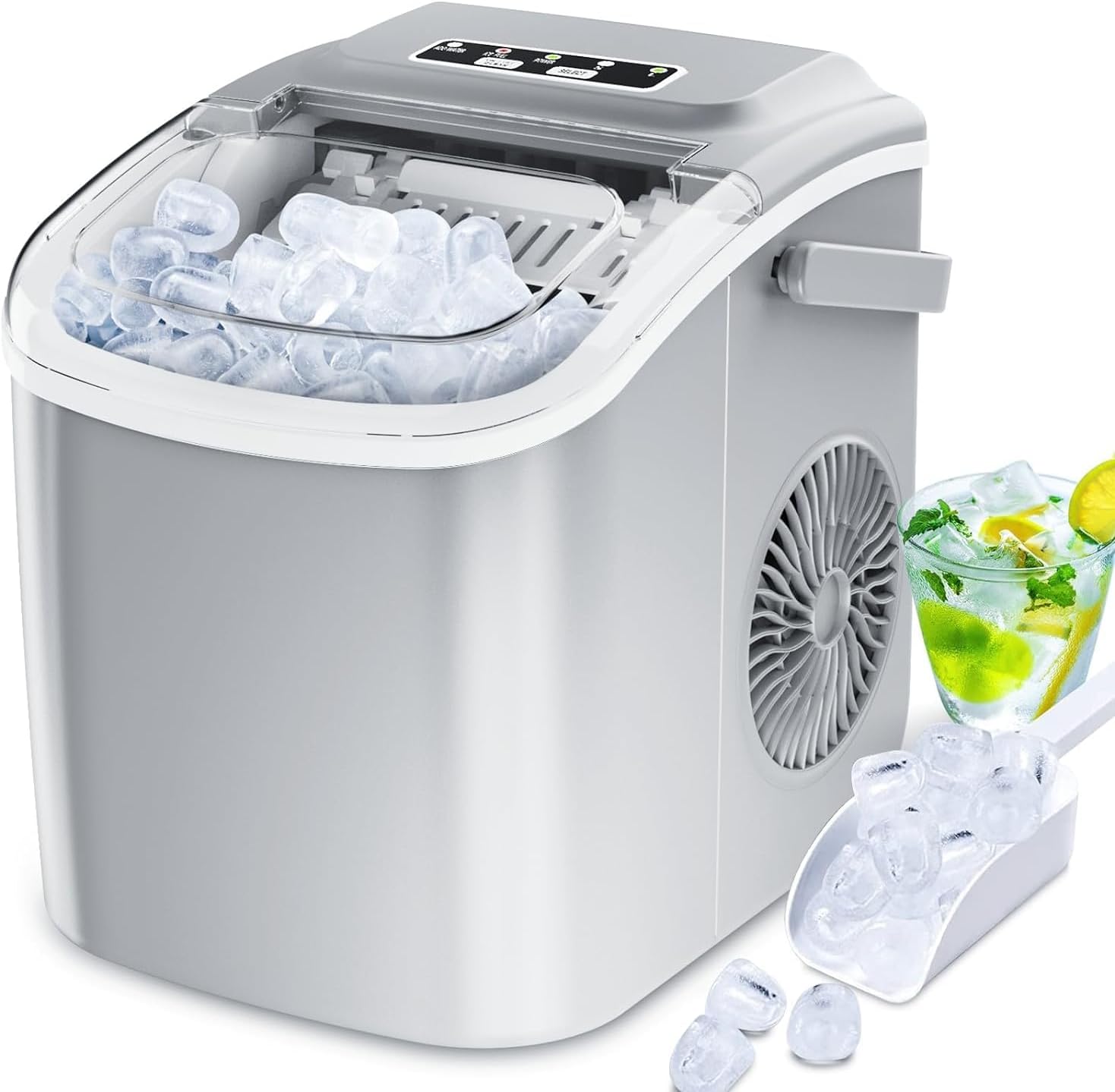 Macchina Ghiaccio Portatile da Banco Autopulente - immagine 1