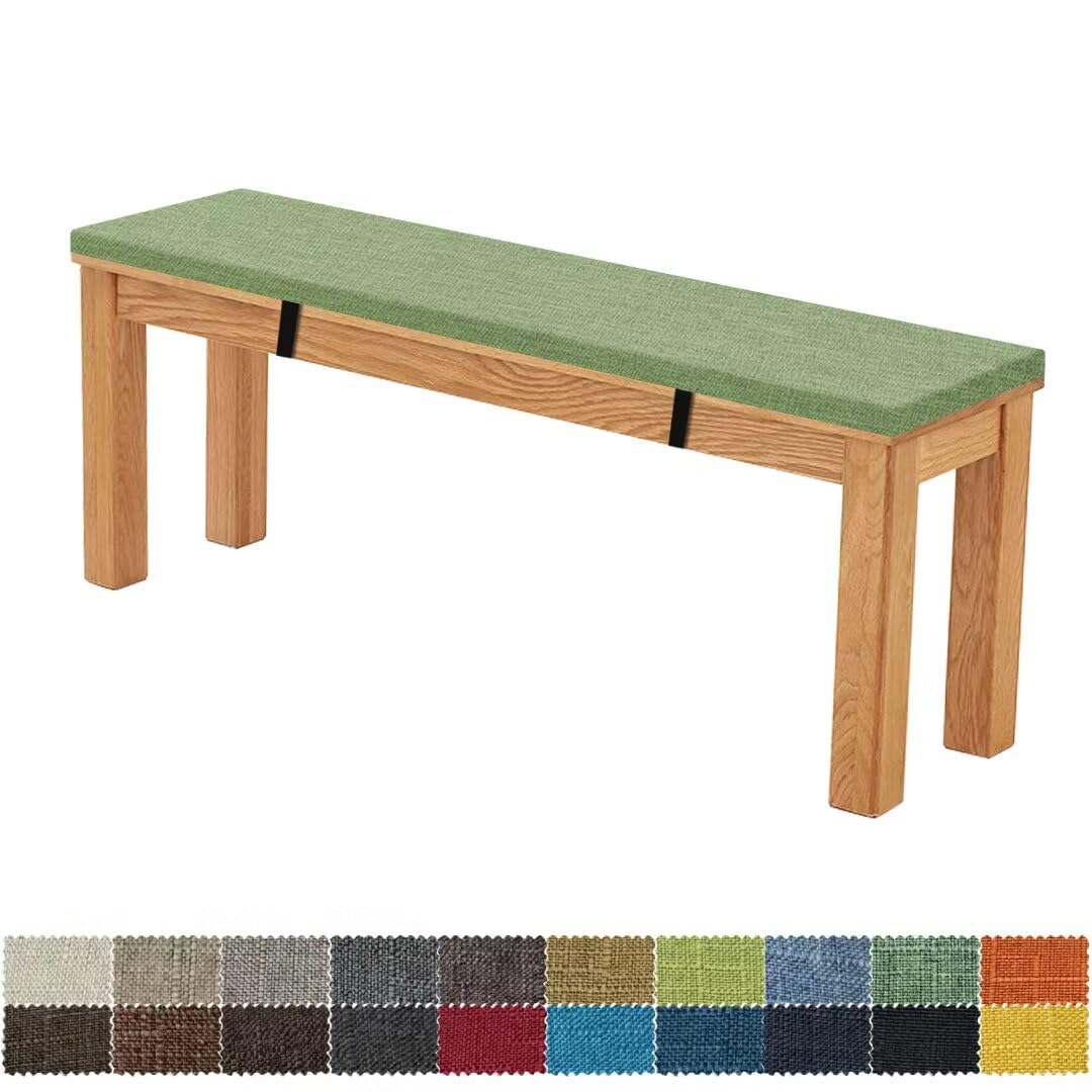 Fiovip Cuscino per Panca 140x40x5cm, Verde Agata