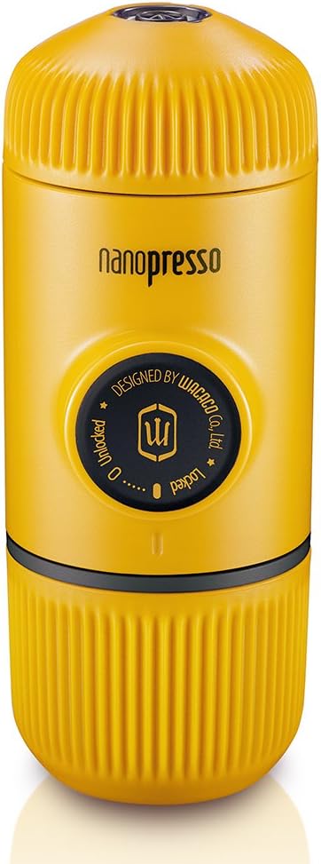 Wacaco Nanopresso Macchina Caffè Portatile, Giallo - immagine 1