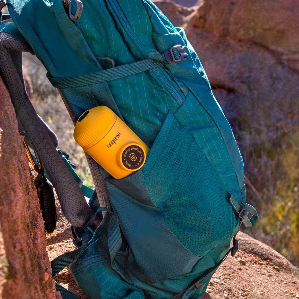 Wacaco Nanopresso Macchina Caffè Portatile, Giallo - immagine 5