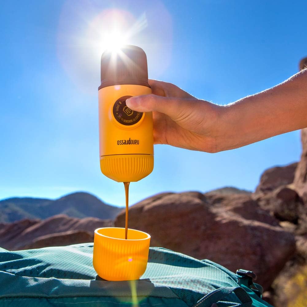 Wacaco Nanopresso Macchina Caffè Portatile, Giallo - immagine 6