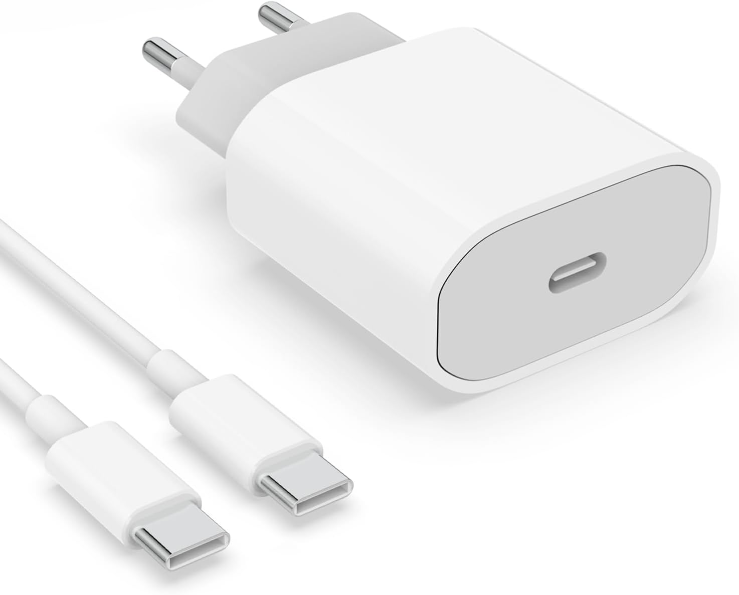 Caricatore Rapido USB C 20W con Cavo USB C 1m - immagine 1