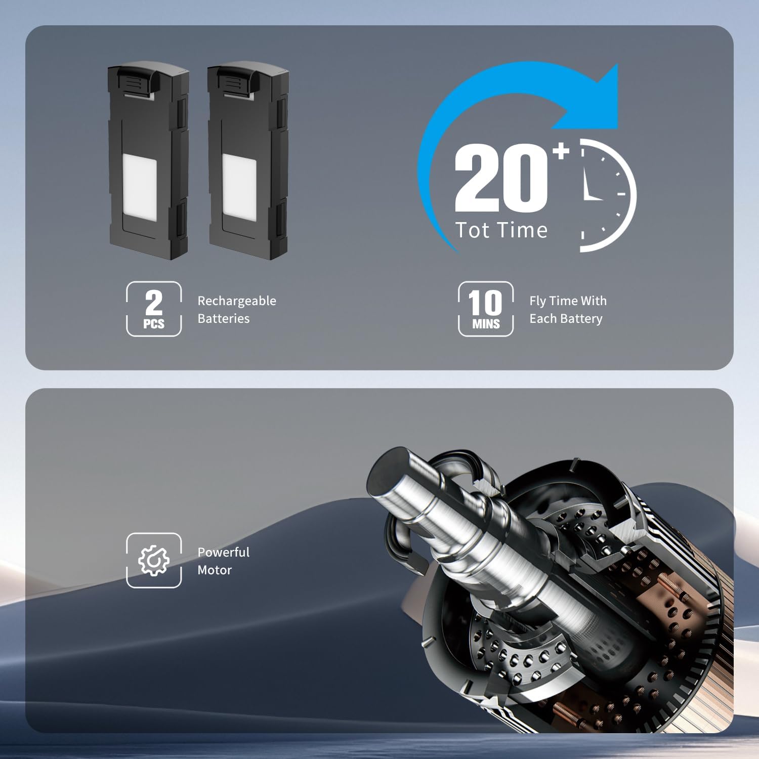 Drone con Telecamera 1080P Pieghevole RC Quadcopter - immagine 7