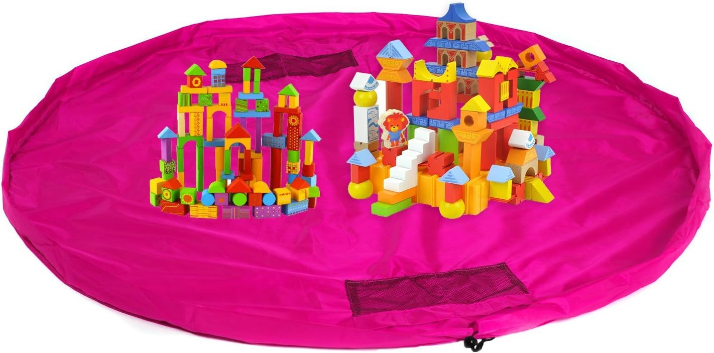 XXL Tappeto da Gioco e Borsa Portagiocattoli - Pink