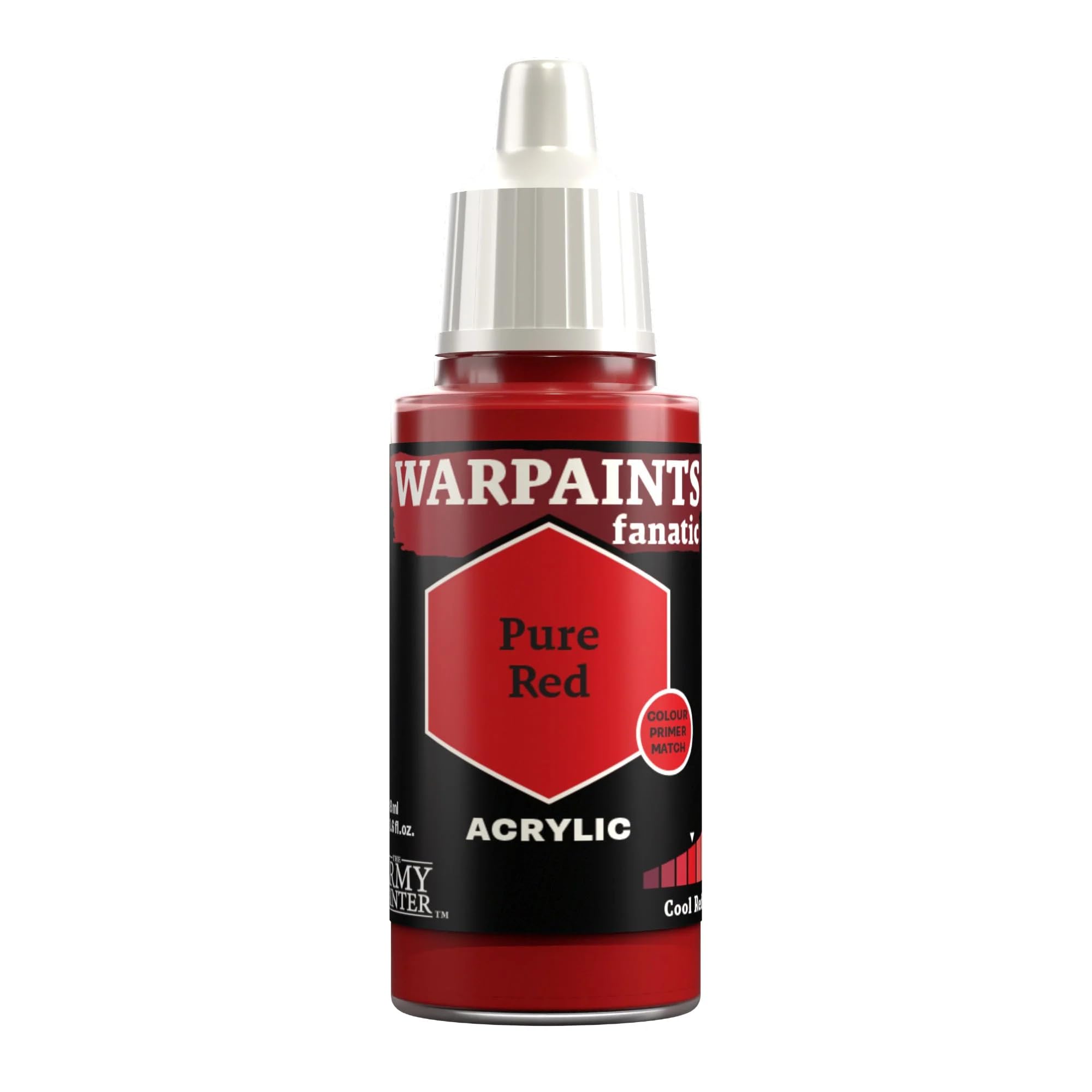 The Army Painter Reds Warpaints Fanatic - Colori acrilici, 18 ml, colore: Rosso puro