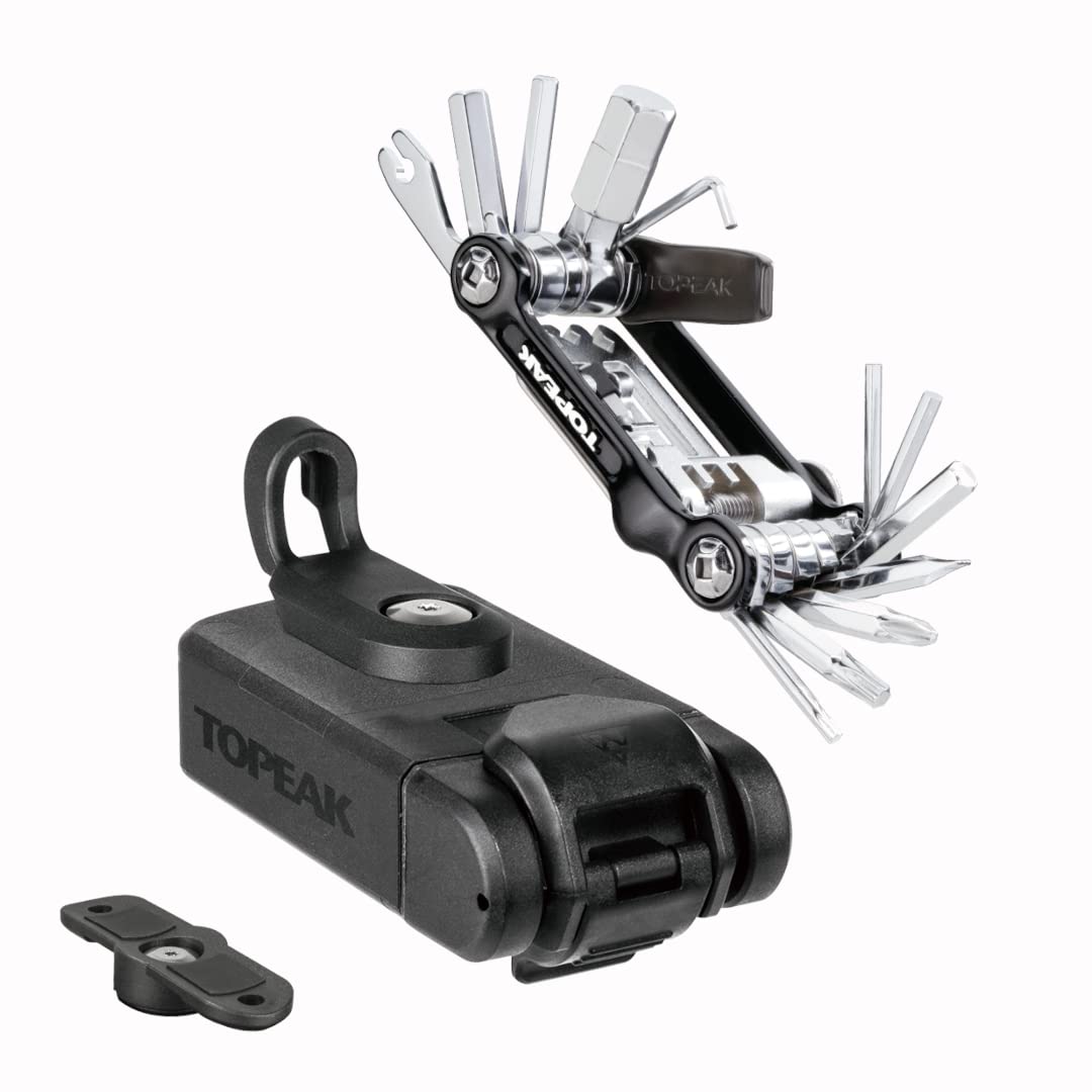 Topeak TNJAT20, Ninja Master+ Toolbox con Mini 20 PRO Unisex Adulto, Multicolore, Taglia Unica