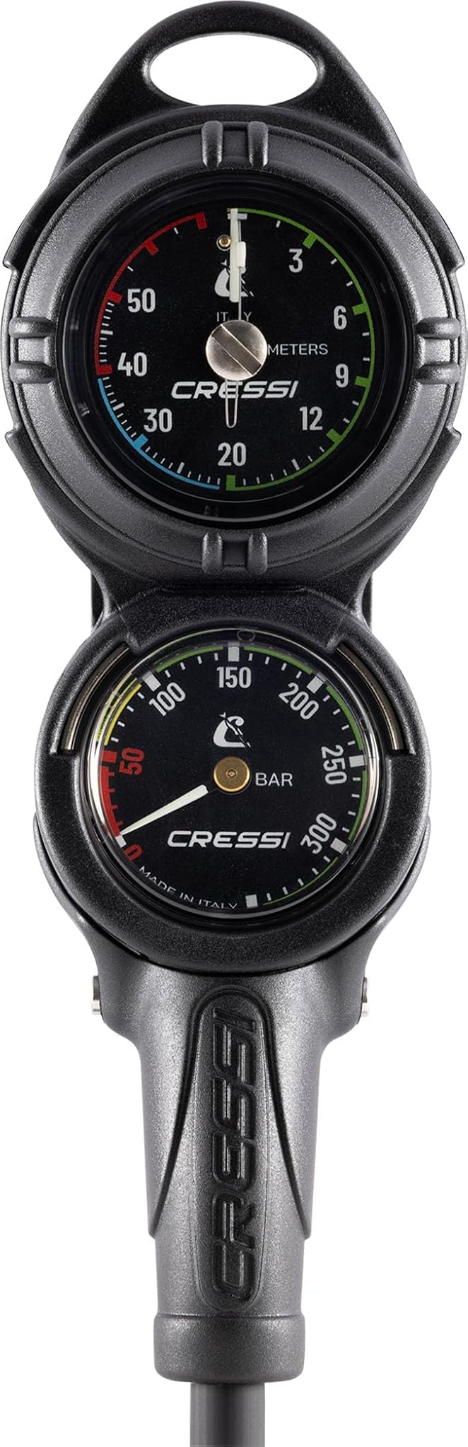 Cressi PD2 Pressure+Depth Gauge - Console Immersioni, Nero