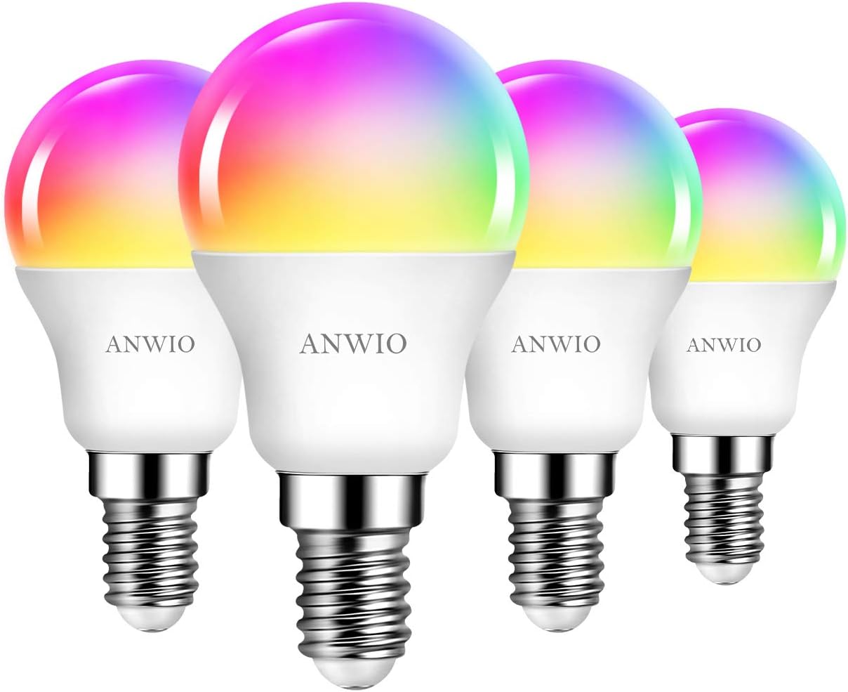 Anwio Lampadine LED Smart E14 5W (4 unità)