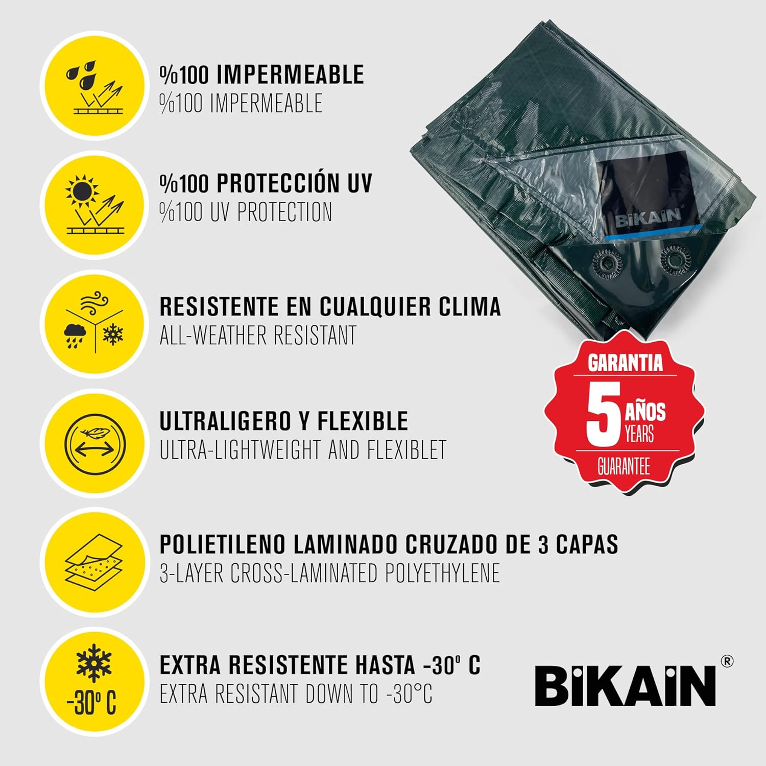 Bikain - Telo Impermeabile Esterno 8x12 Metri - immagine 2