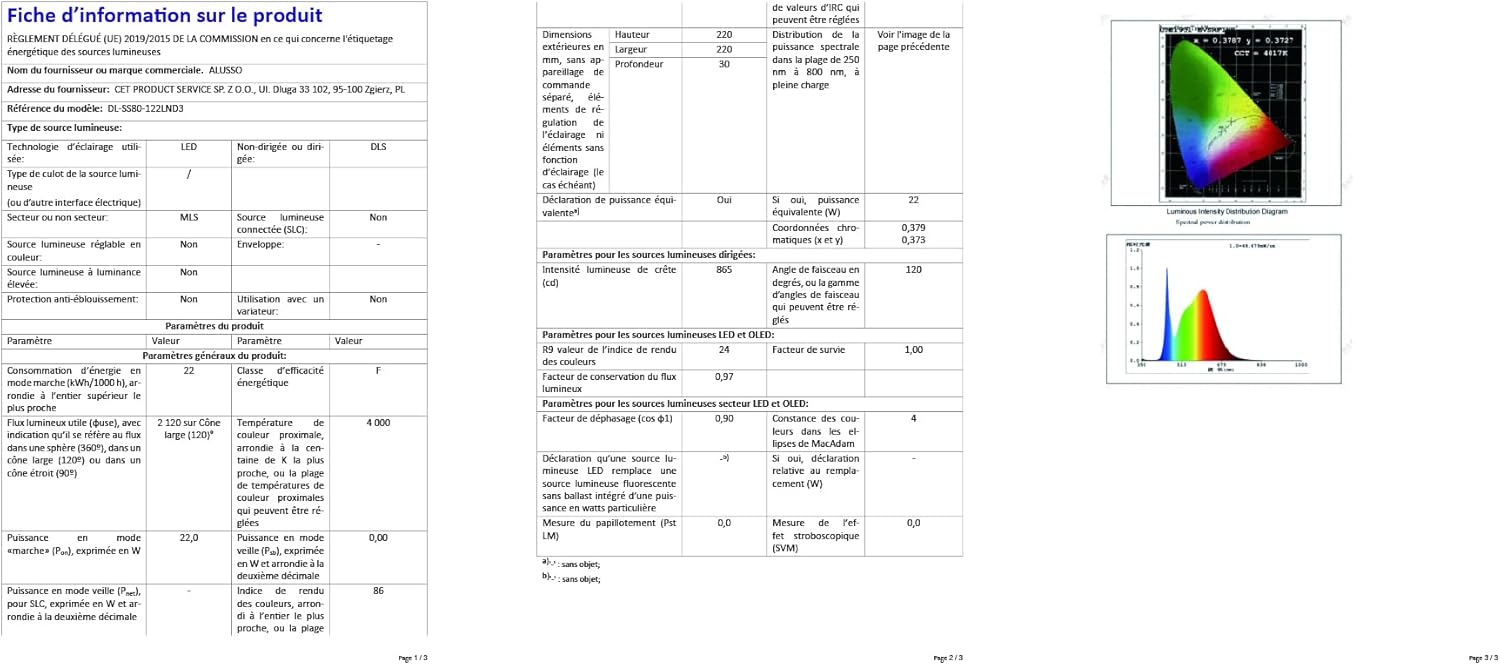 Alusso 6 Faretti LED da Incasso 22W 1900Lm Dimmerabili - immagine 11
