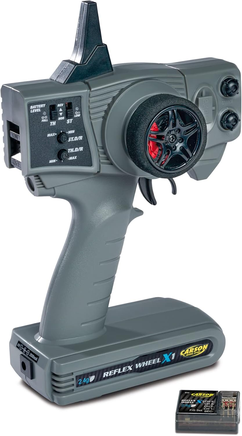 CARSON 500500105 Reflex Wheel X1 2.4G grigio - immagine 1