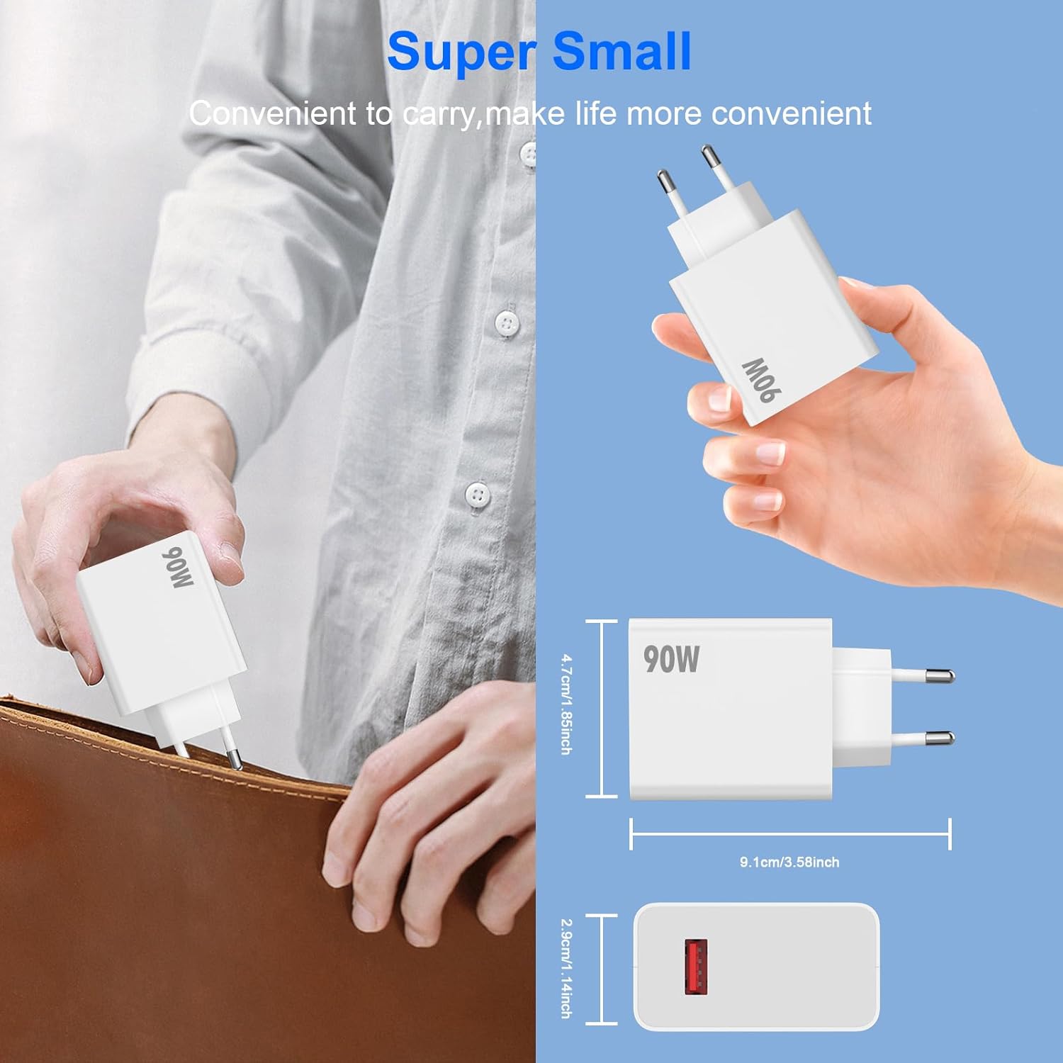 Caricatore Turbo 90W per Xiaomi 15 Pro 14 13 Ultra - immagine 4