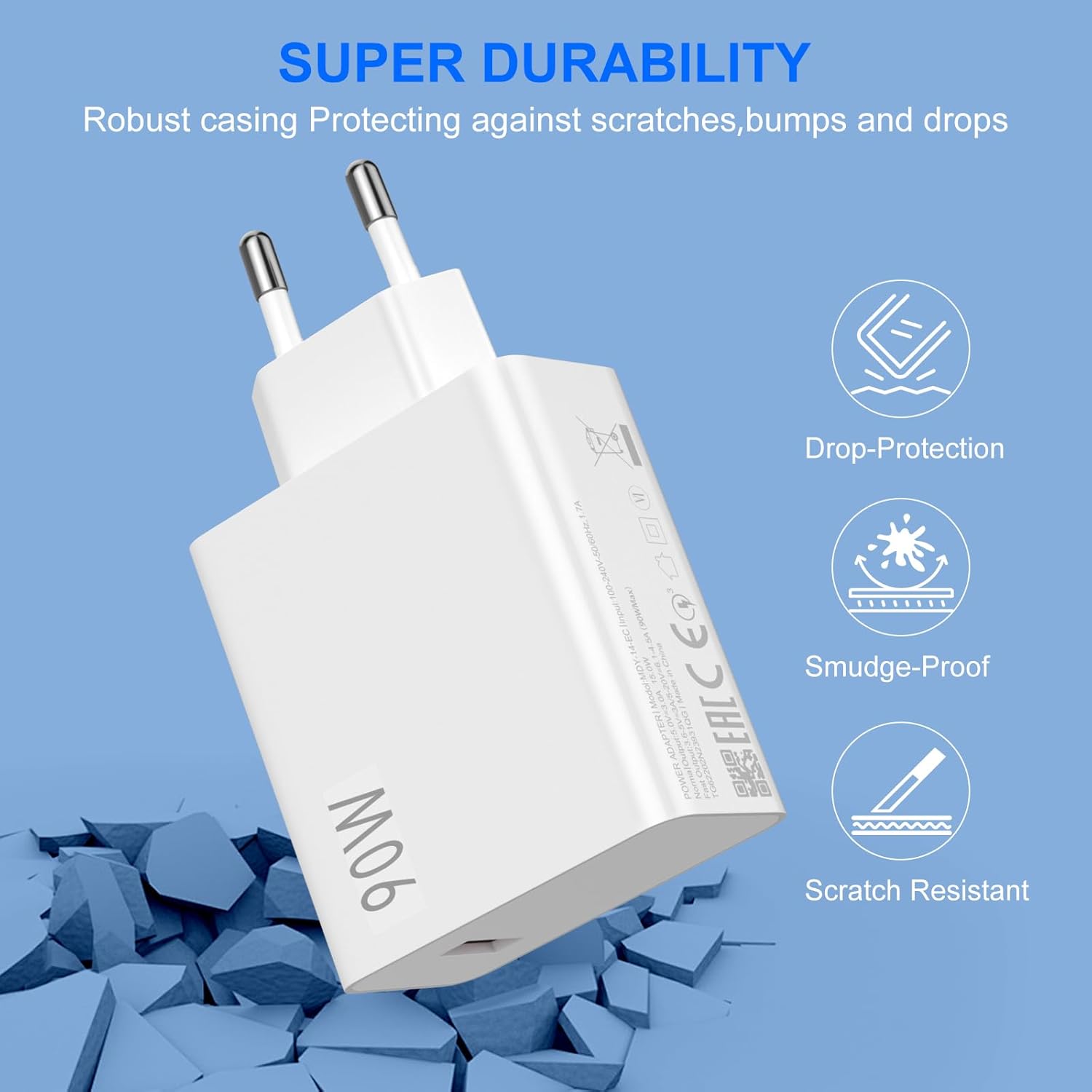 Caricatore Turbo 90W per Xiaomi 15 Pro 14 13 Ultra - immagine 5