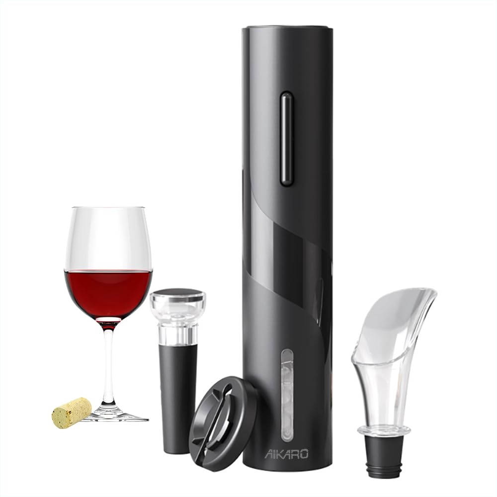 Aikaro Cavatappi Elettrico per Vino - Set Automatico
