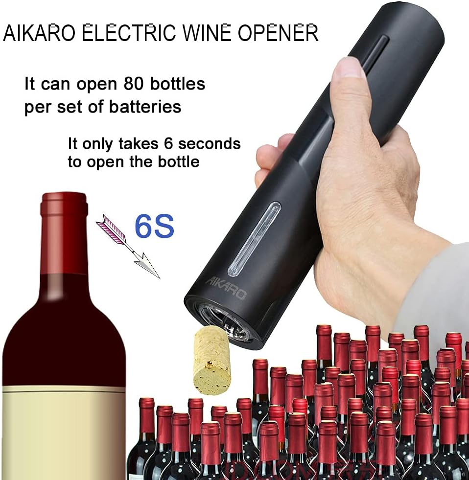 Aikaro Cavatappi Elettrico per Vino - Set Automatico - immagine 2