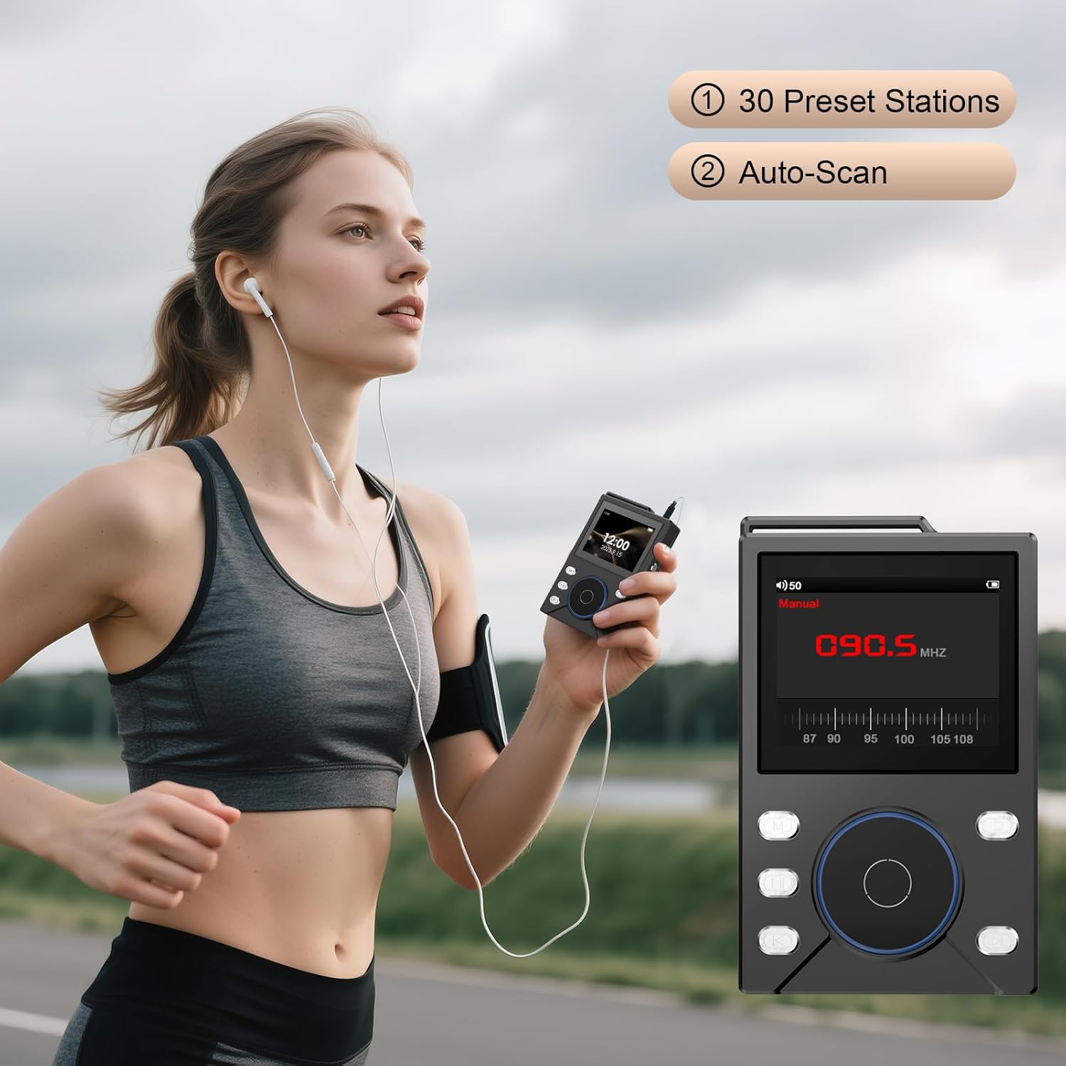 Gueray Lettore MP3 HIFI 16GB con Bluetooth 5.3 - immagine 4