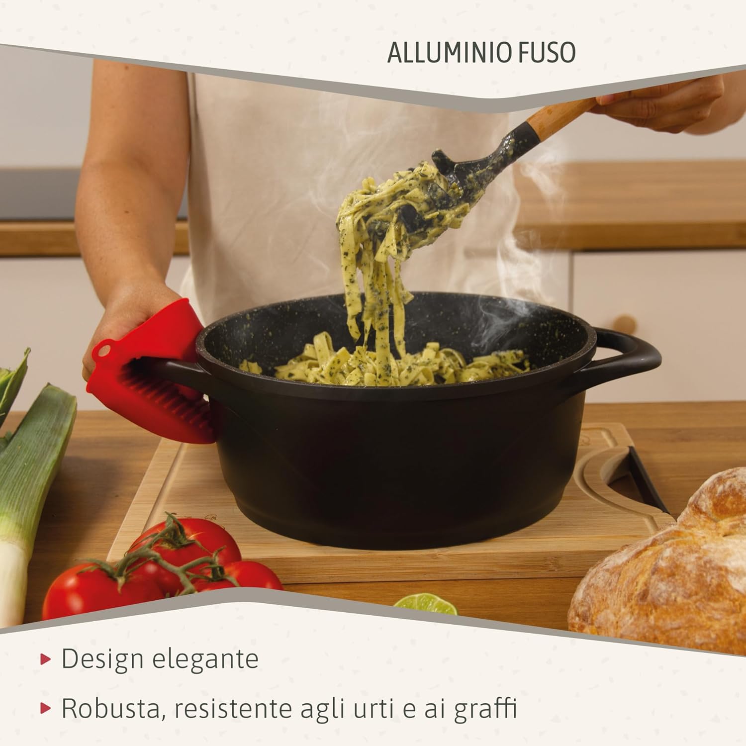 Briebe Set Pentole Induzione 8 Pezzi, Alluminio Pressofuso - immagine 4