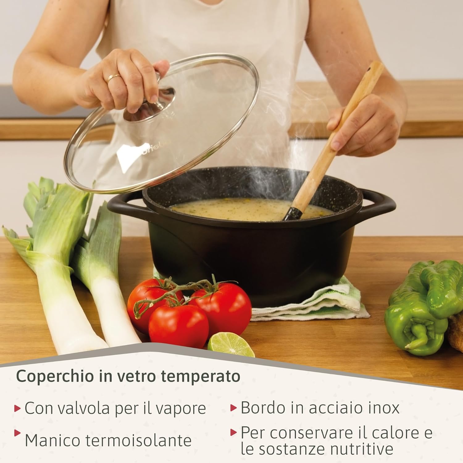 Briebe Set Pentole Induzione 8 Pezzi, Alluminio Pressofuso - immagine 8