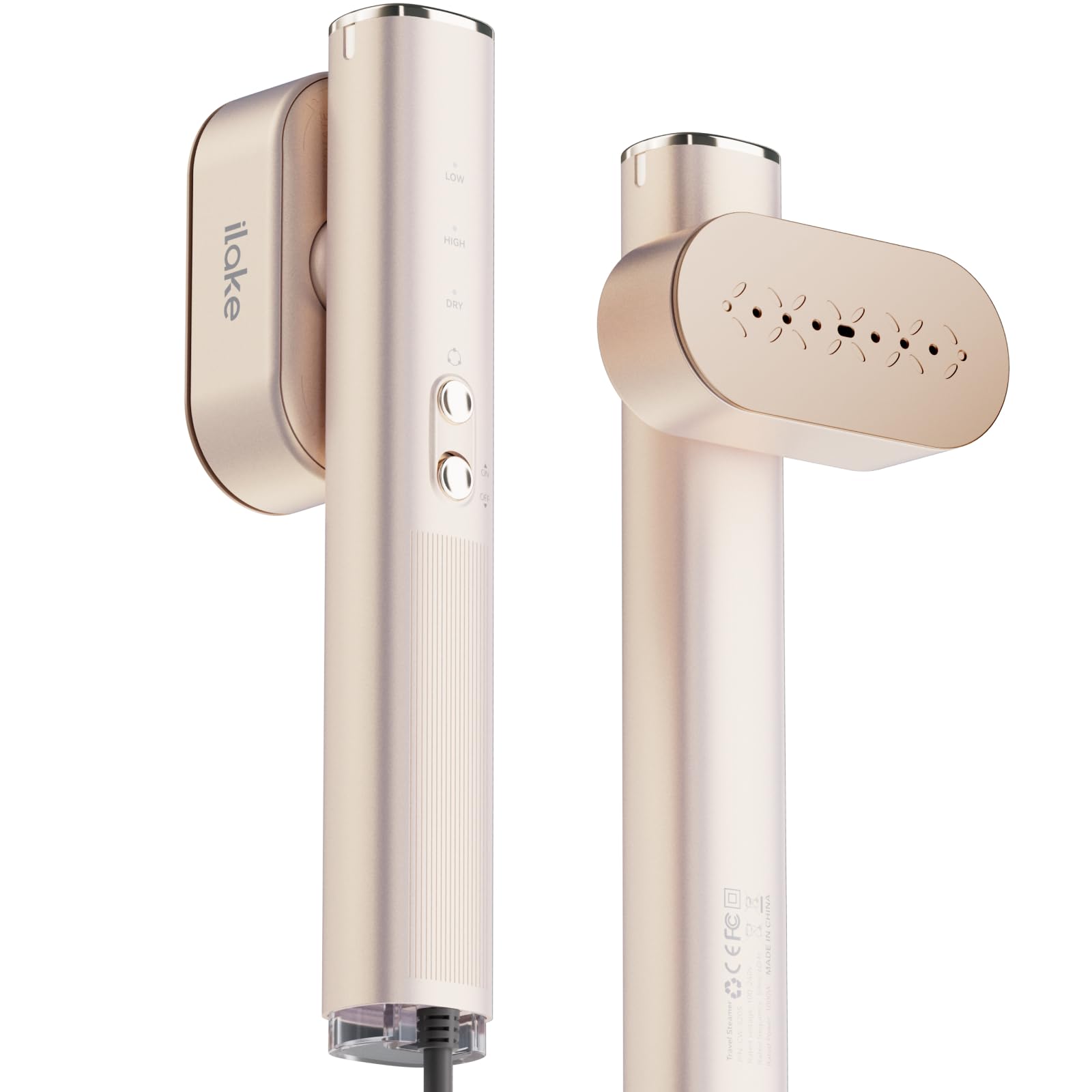 Vaporiera per Vestiti Portatile 1000W, Oro Rosa