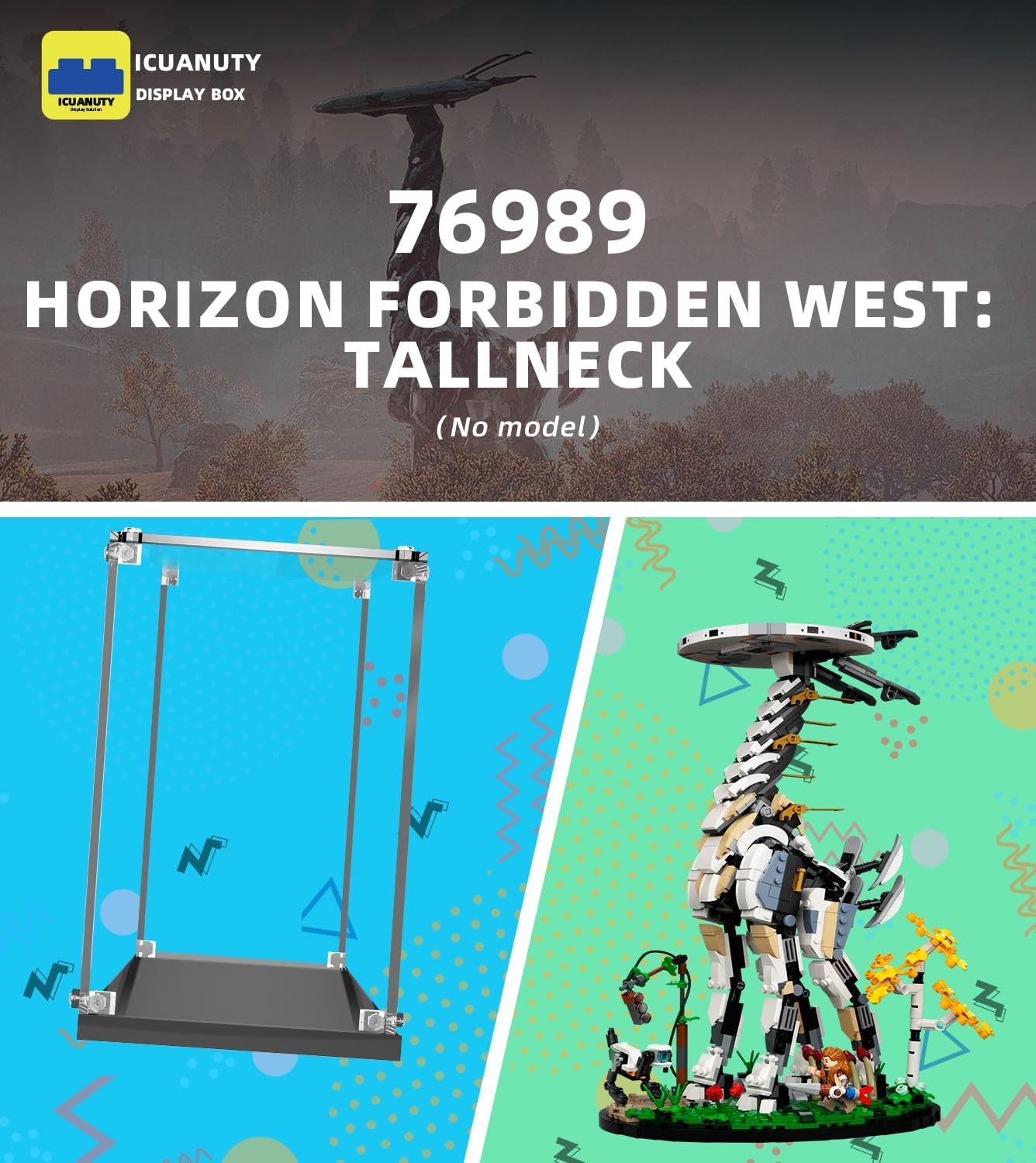 Icuanuty Vetrina Acrilica per Lego Horizon Forbidden West - immagine 3